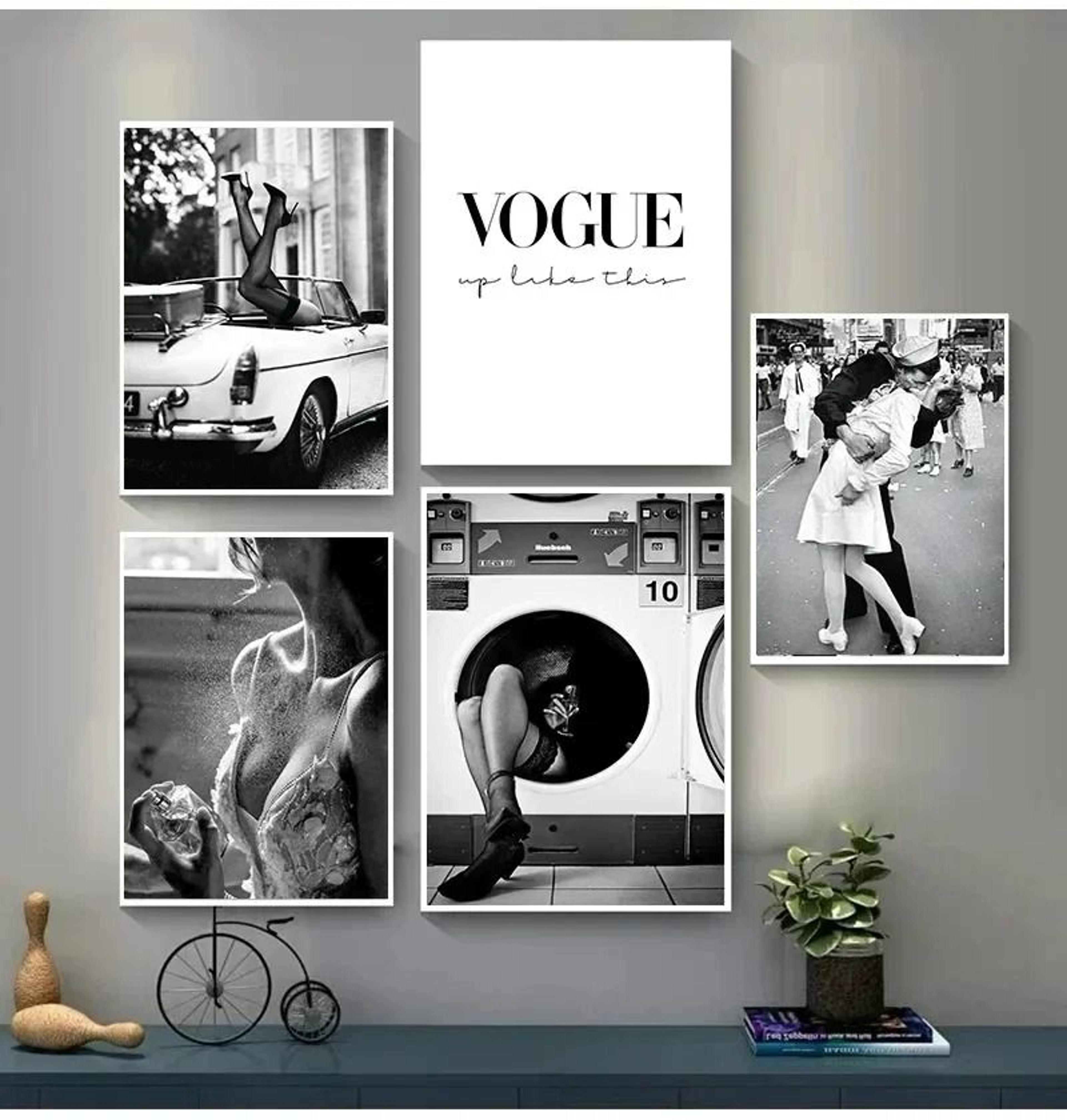 vintage fashion wall art poster woman perfume canvas for elegant aesthetic room decor