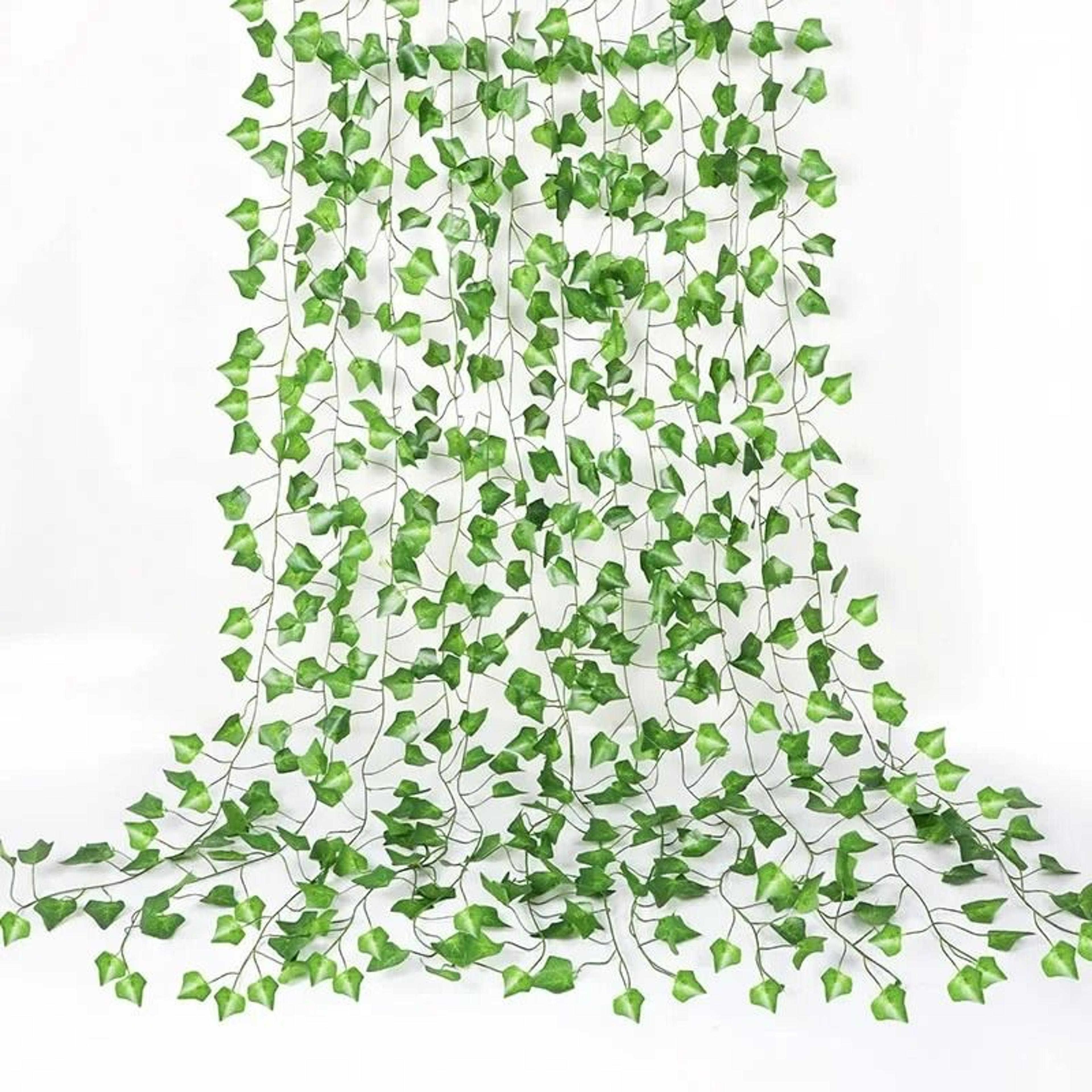 artificial ivy garland green leaf vine hanging plant home garden decor
