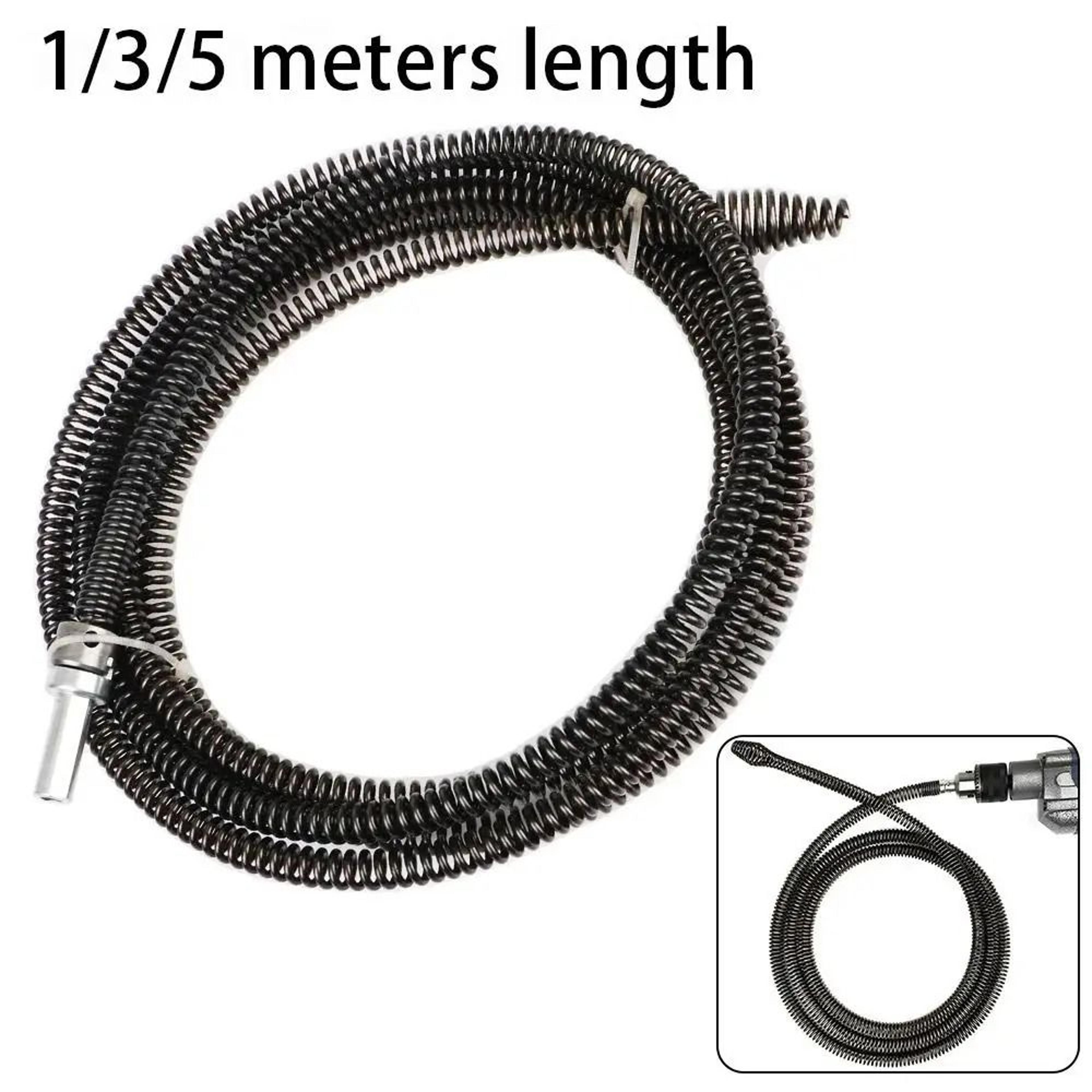 electric drill drain cleaner tool flexible pipe dredging snake for sink clogs