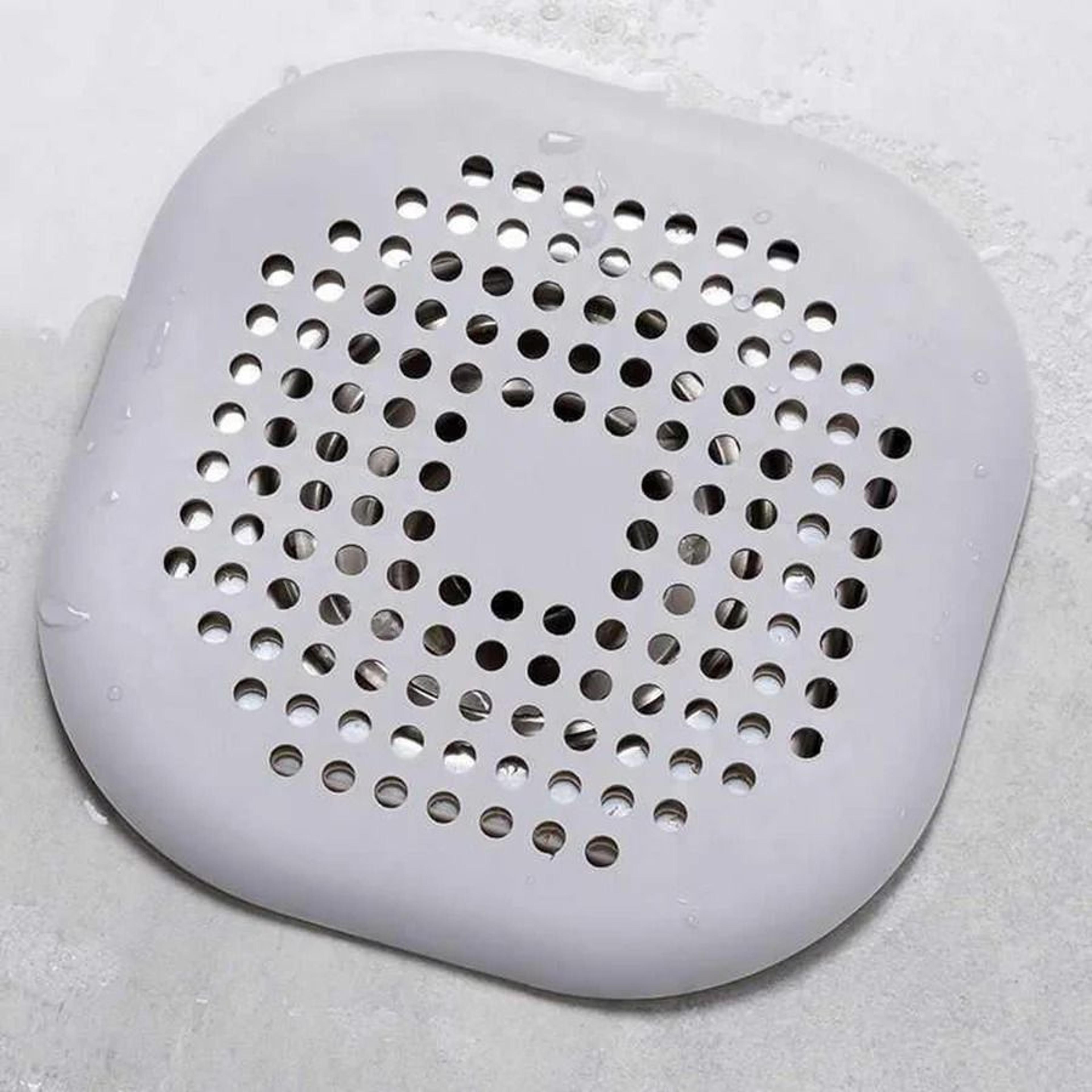 silicone drain hair catcher cover bathroom shower drain filter protector
