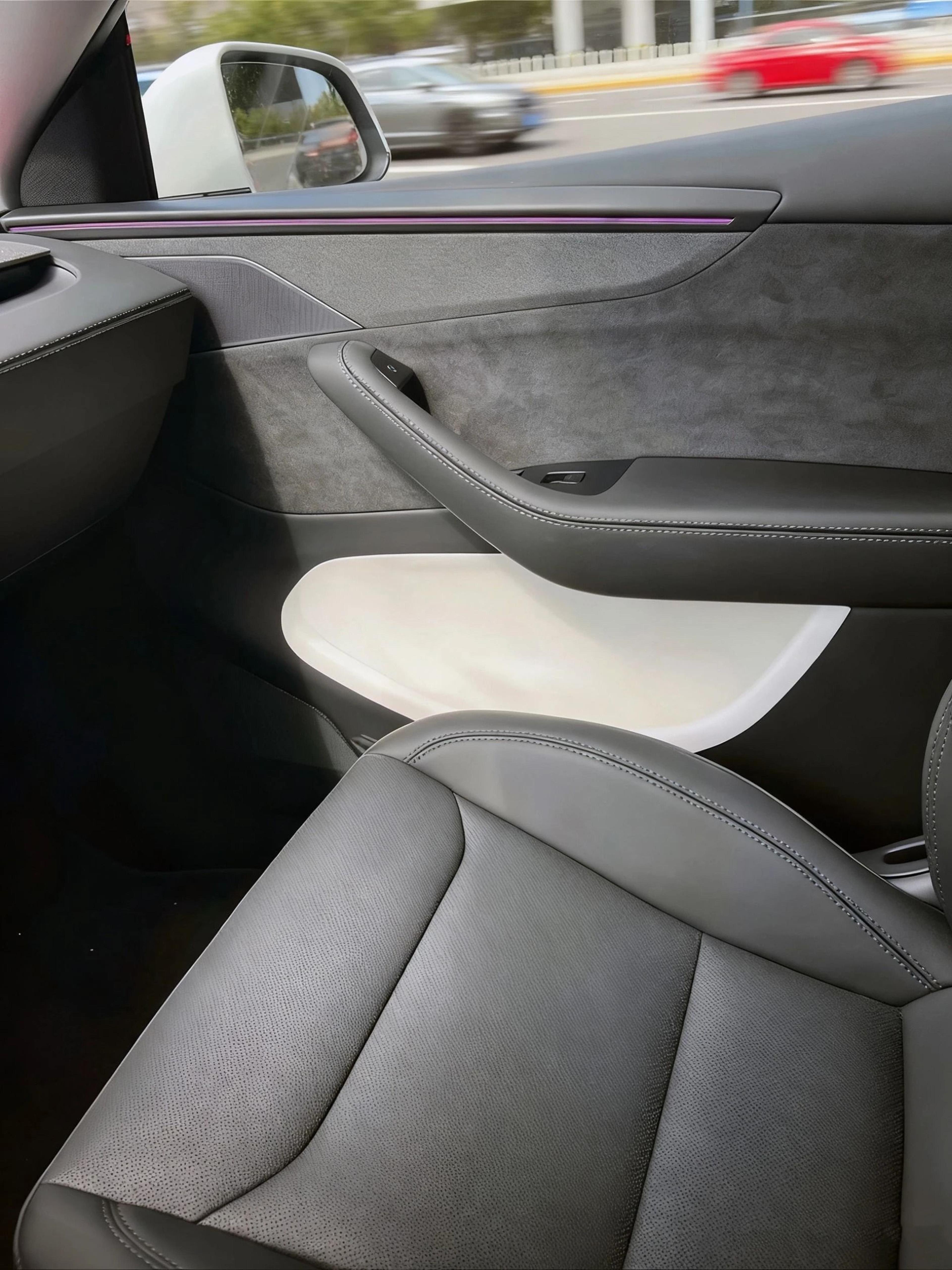 tesla model y juniper and model 3 highland tpe door storage organizer bin