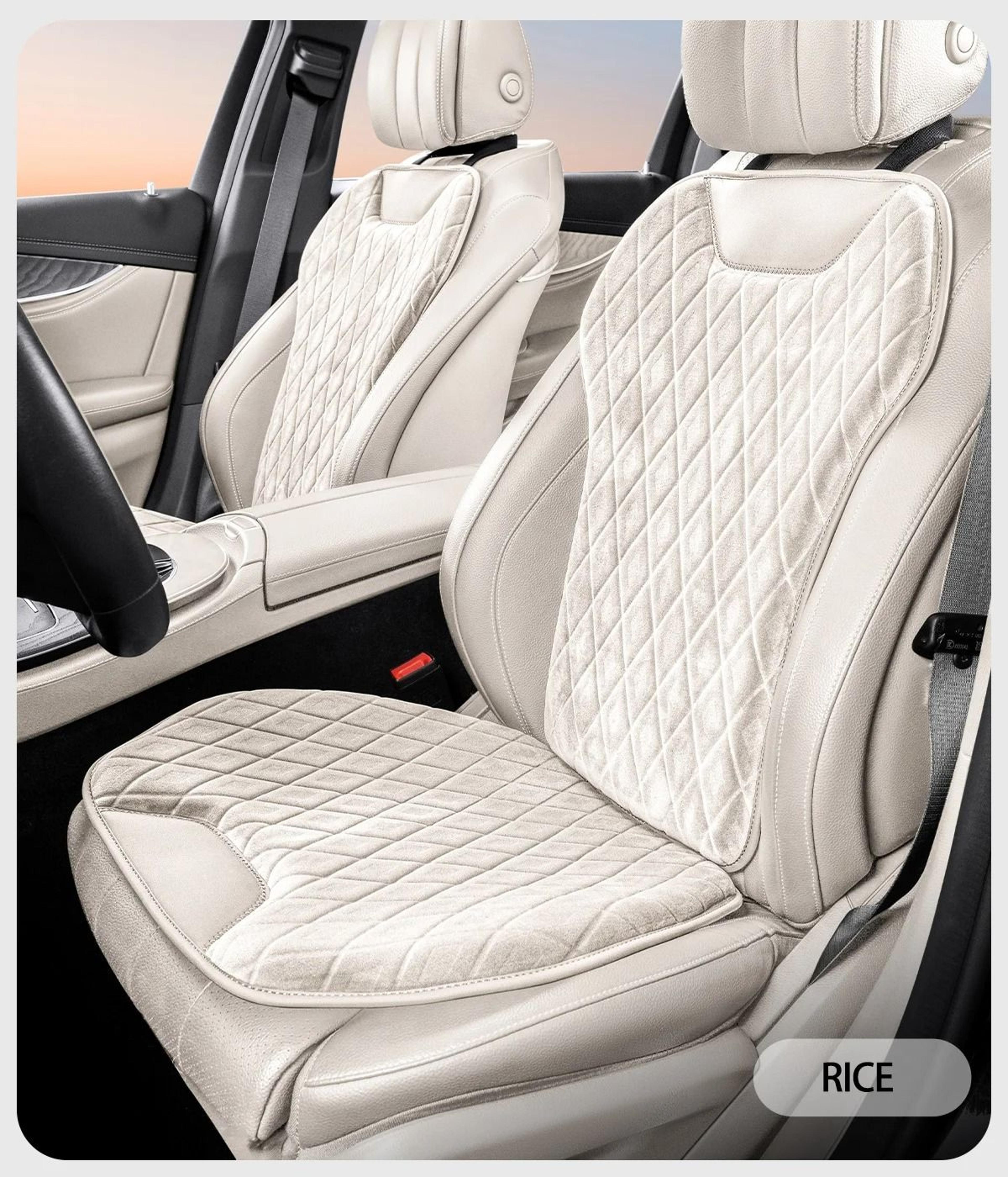 universal flannel car seat mats non slip seat protector cushion covers set