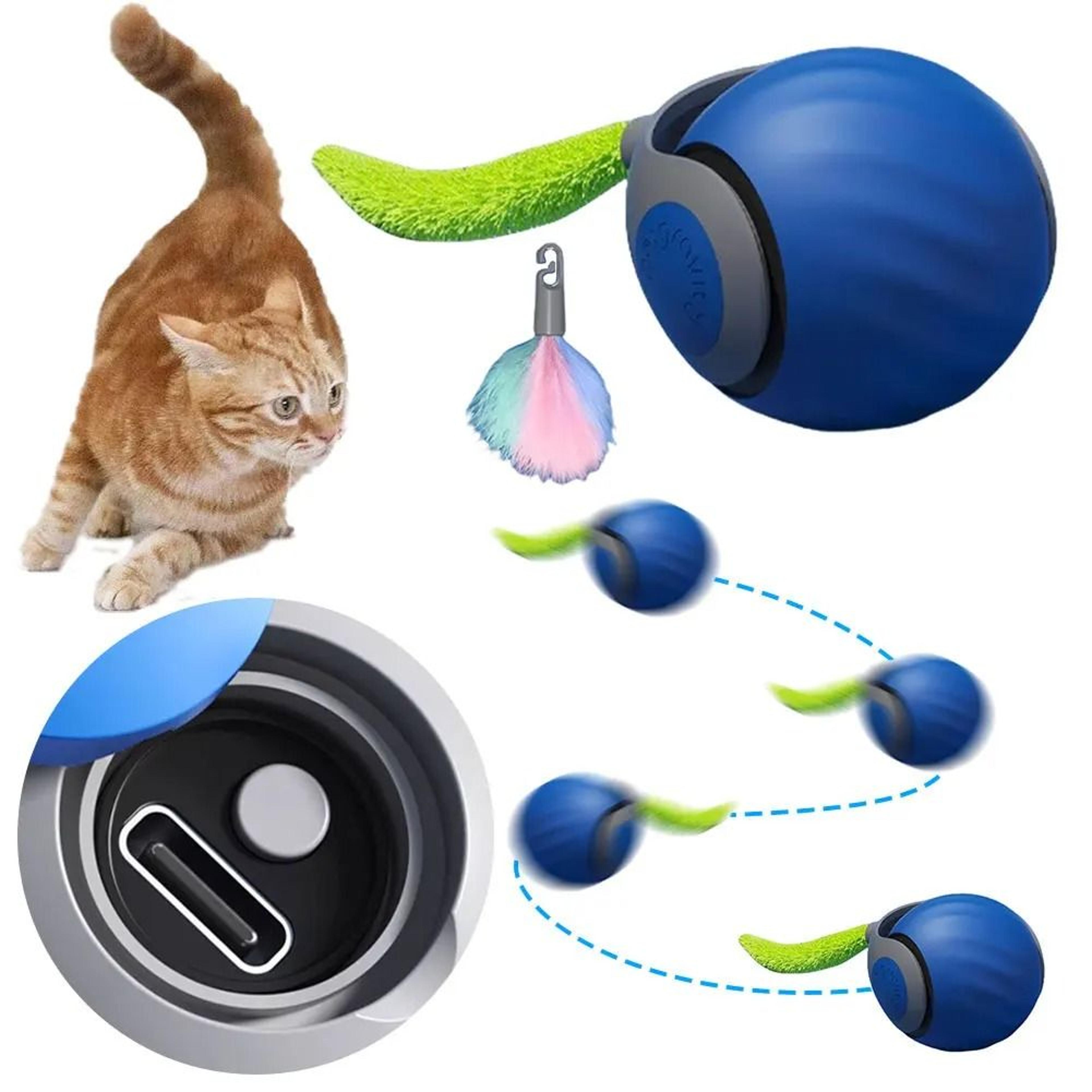 speedy tail smart interactive moving cat toy ball