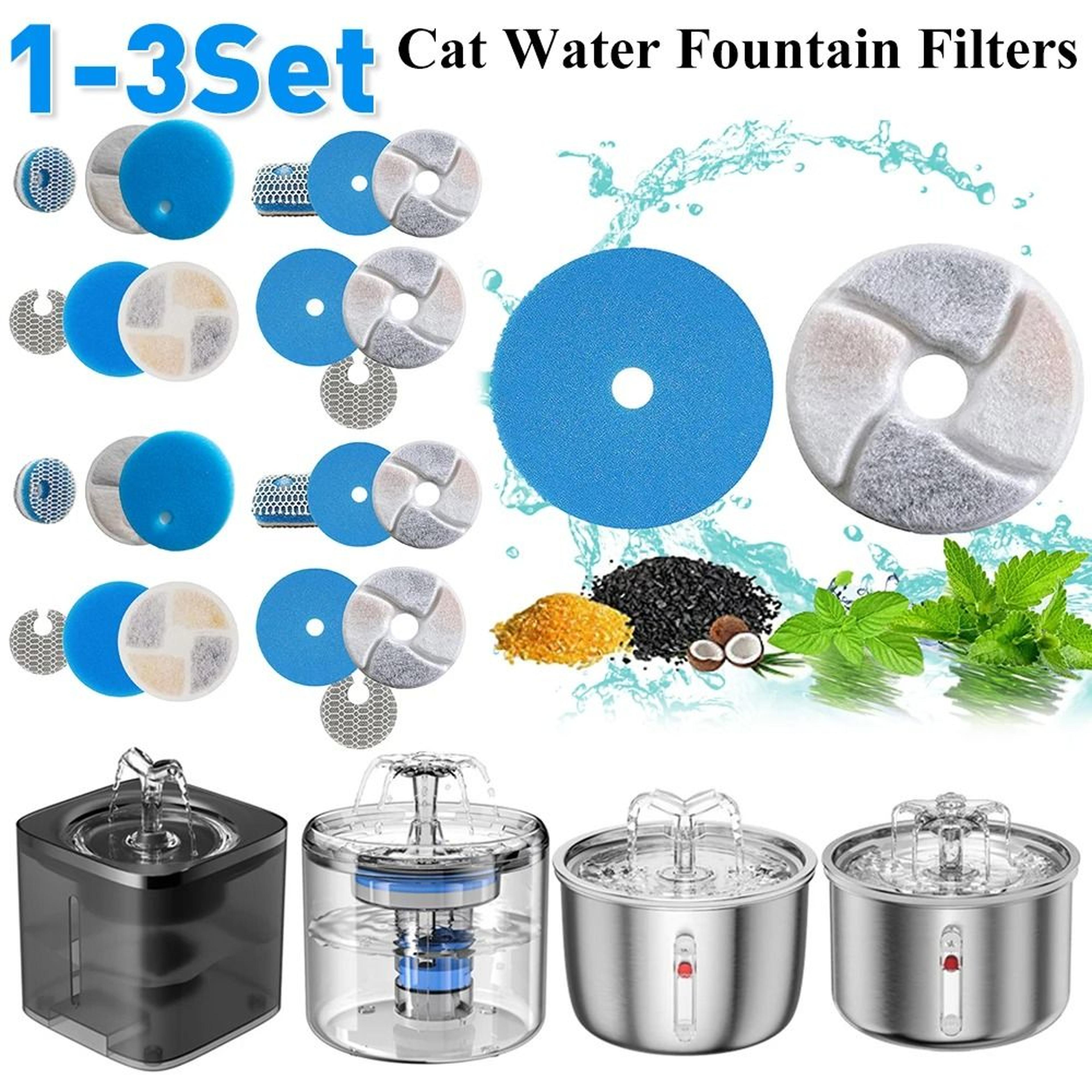 activated carbon cat water fountain filter replacement set