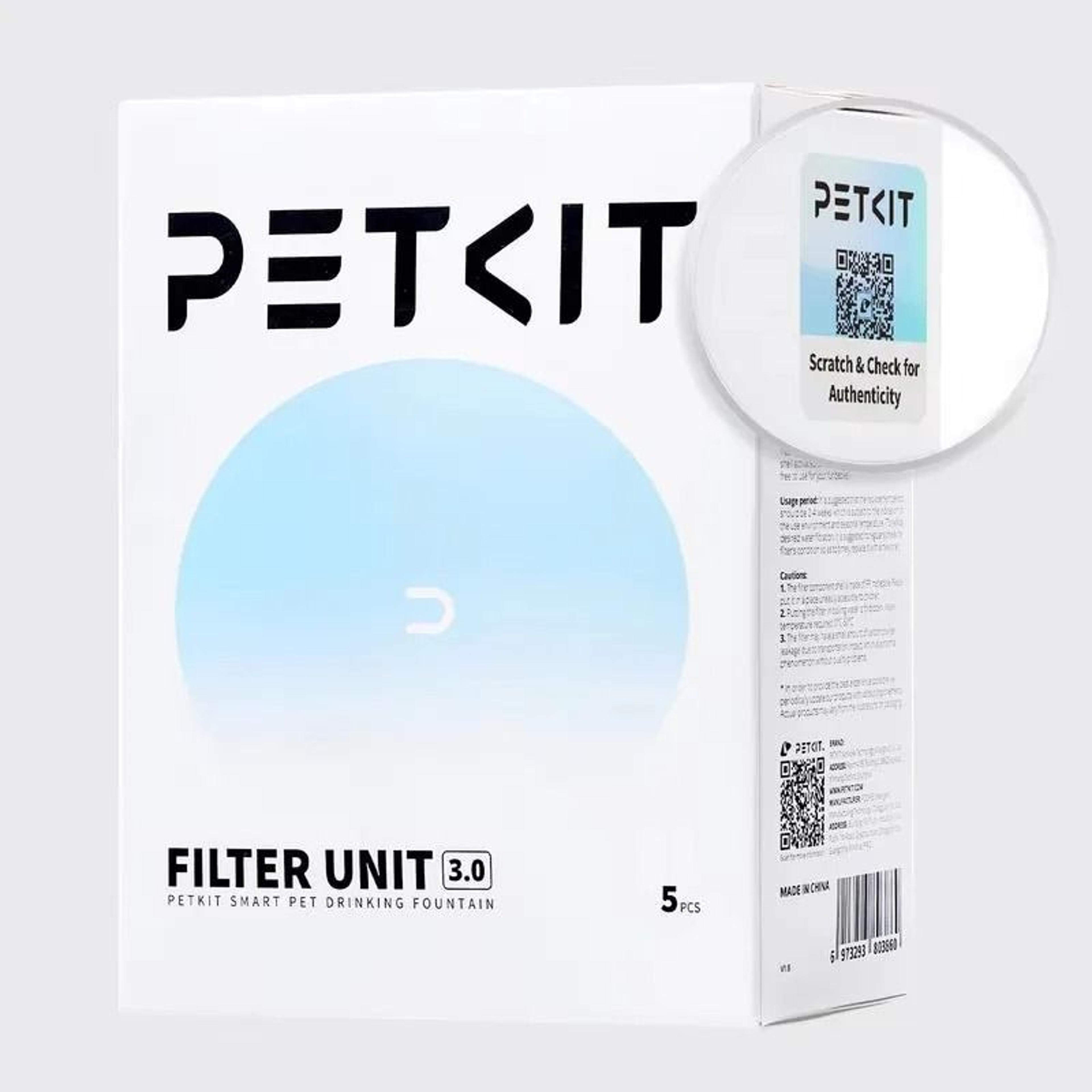 petkit eversweet water fountain replacement filters 5 pack for cat and dog water dispensers