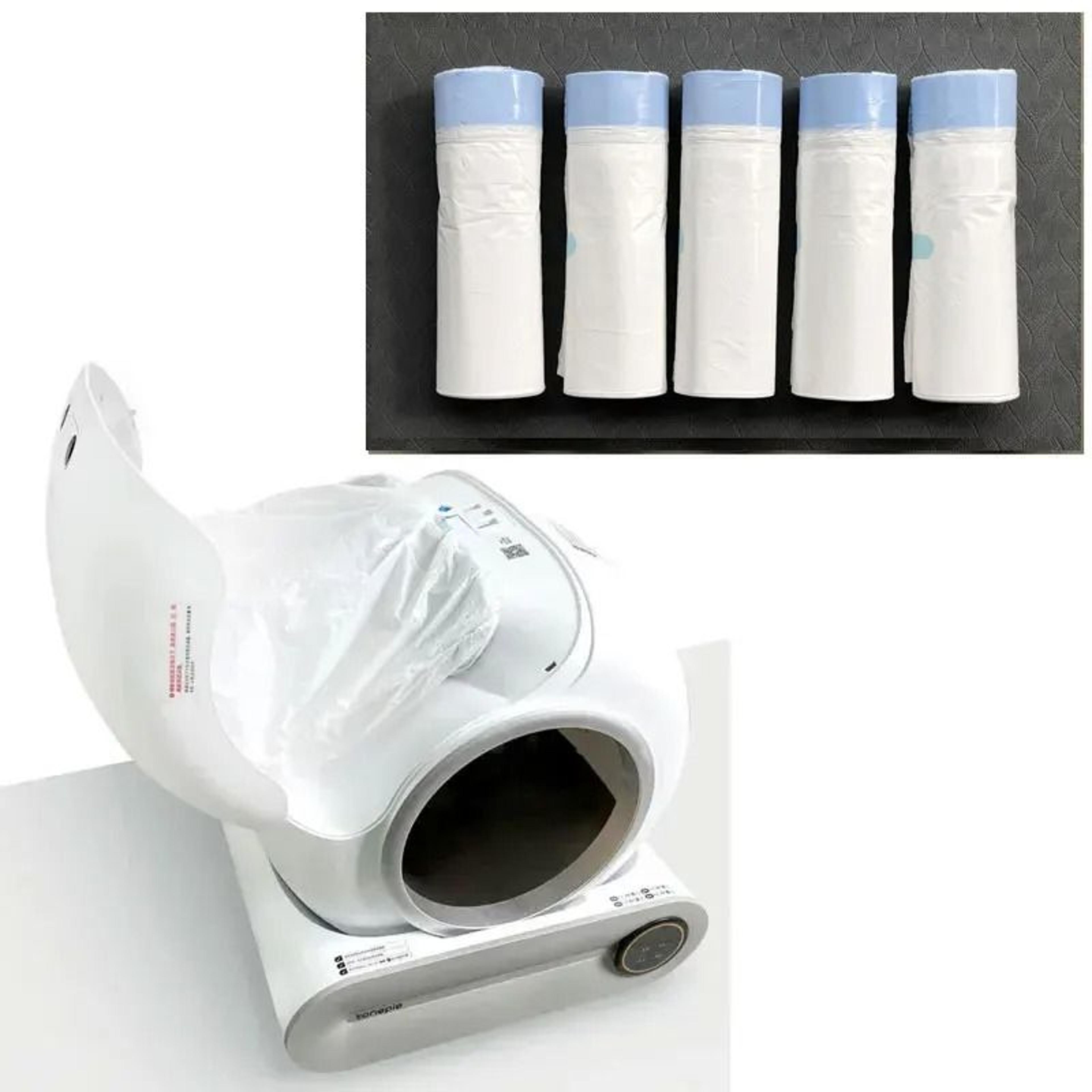 tonepie cat litter box liners pull and tie disposable cleanup bags 470x450mm