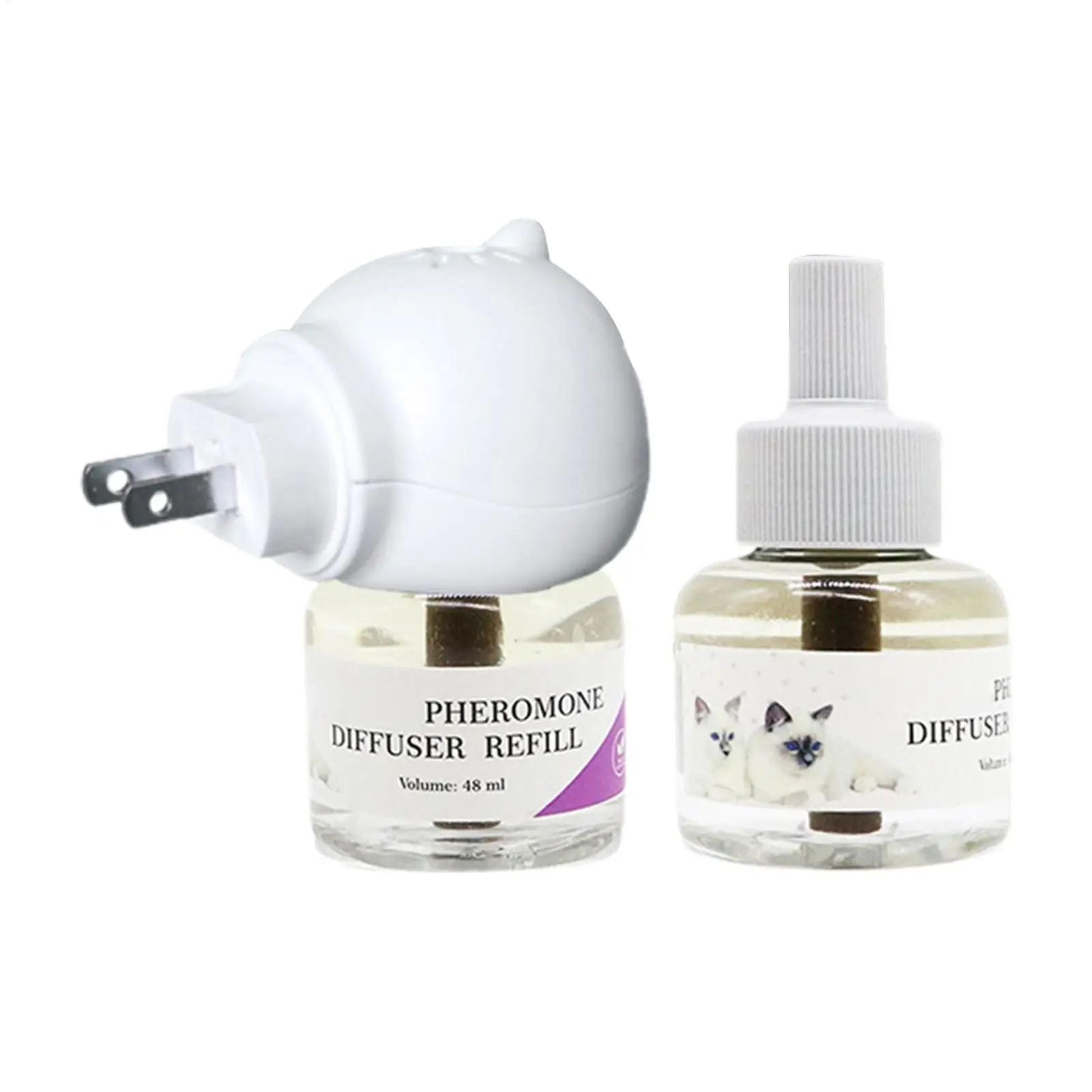 long lasting cat pheromone diffuser plug in for stress relief travel and home comfort