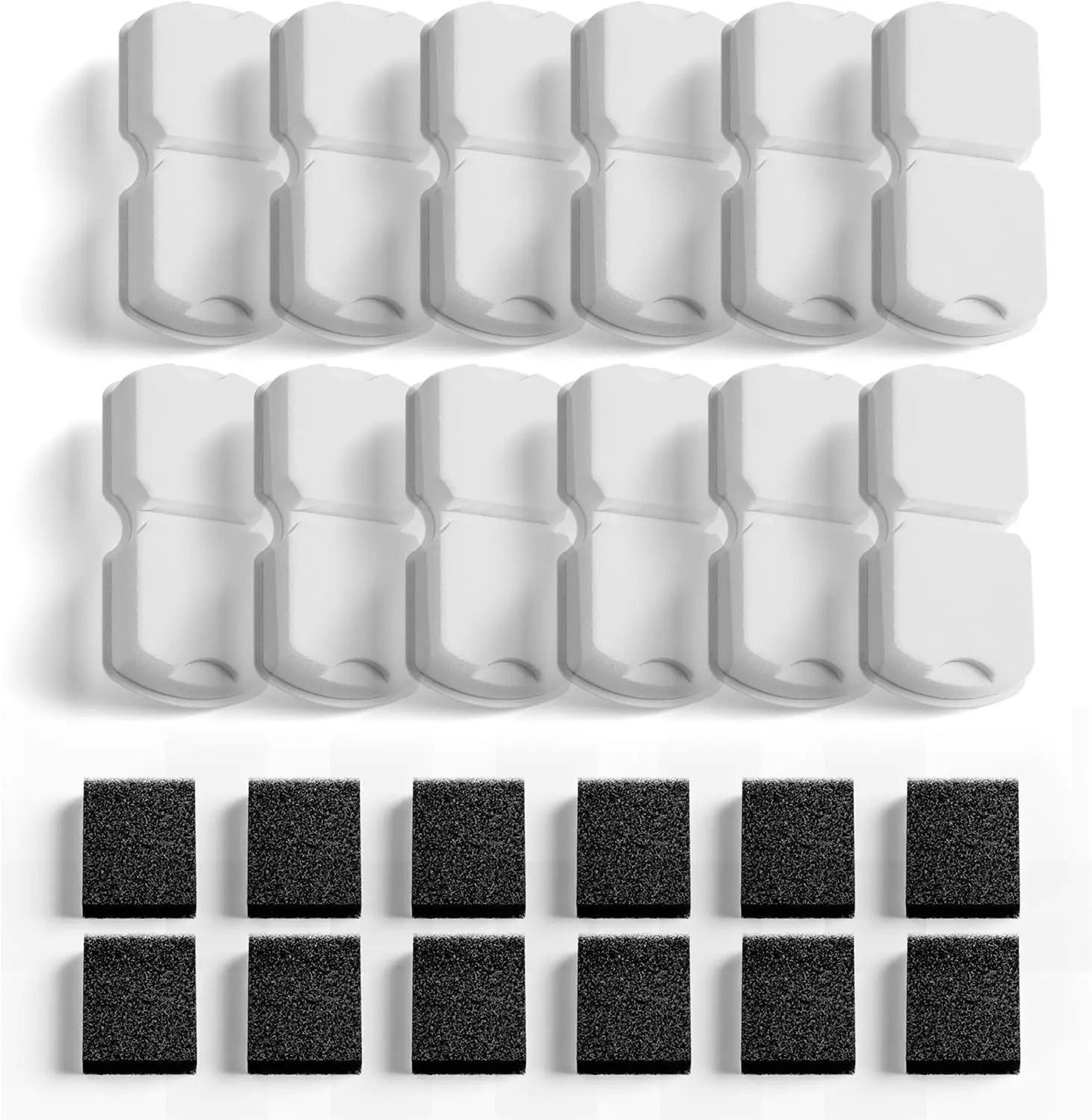 hooise 74oz cat water fountain replacement filters and sponges for cleaner pet water