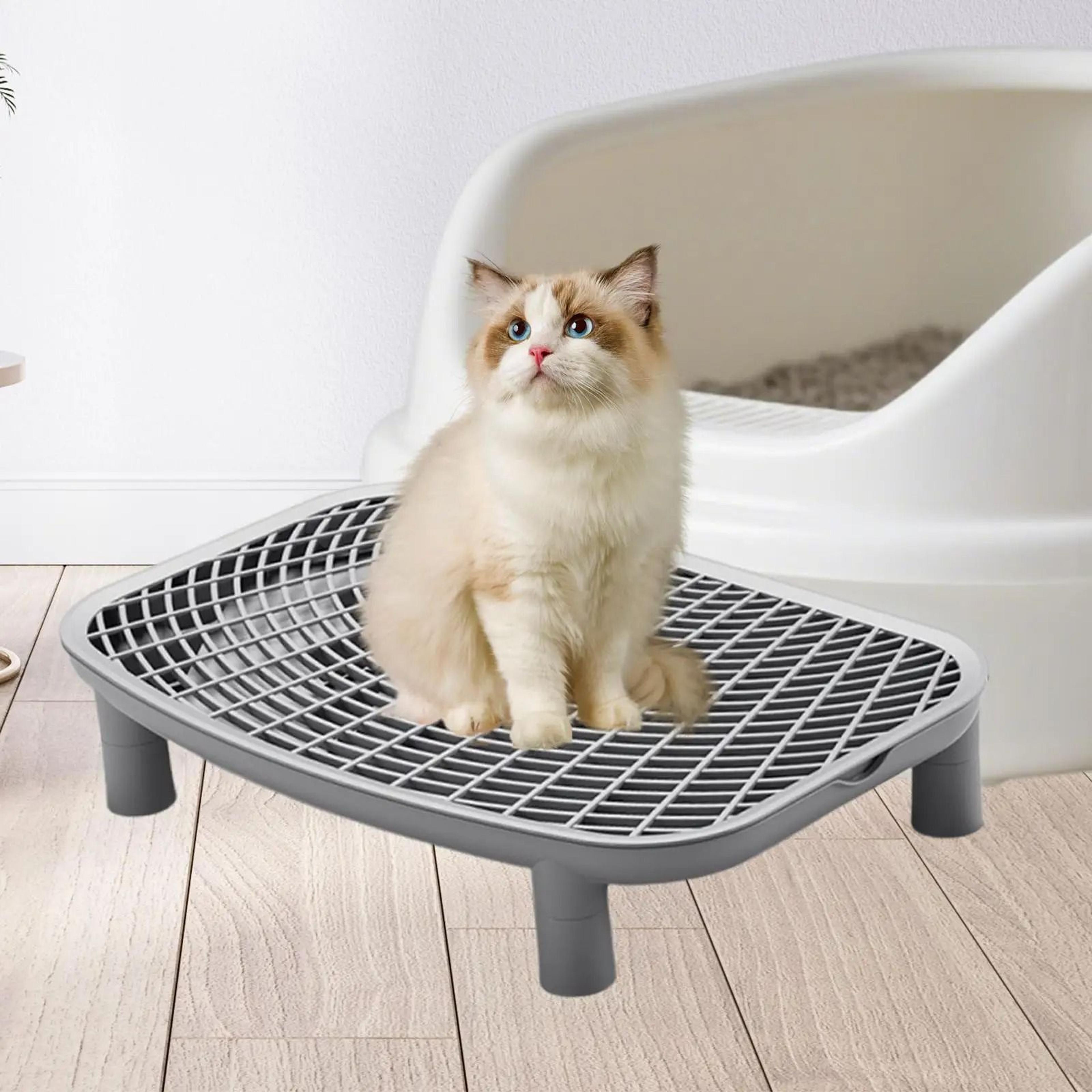 plastic cat litter ramp footboard anti tracking pad for cleaner kitten litter box floors home