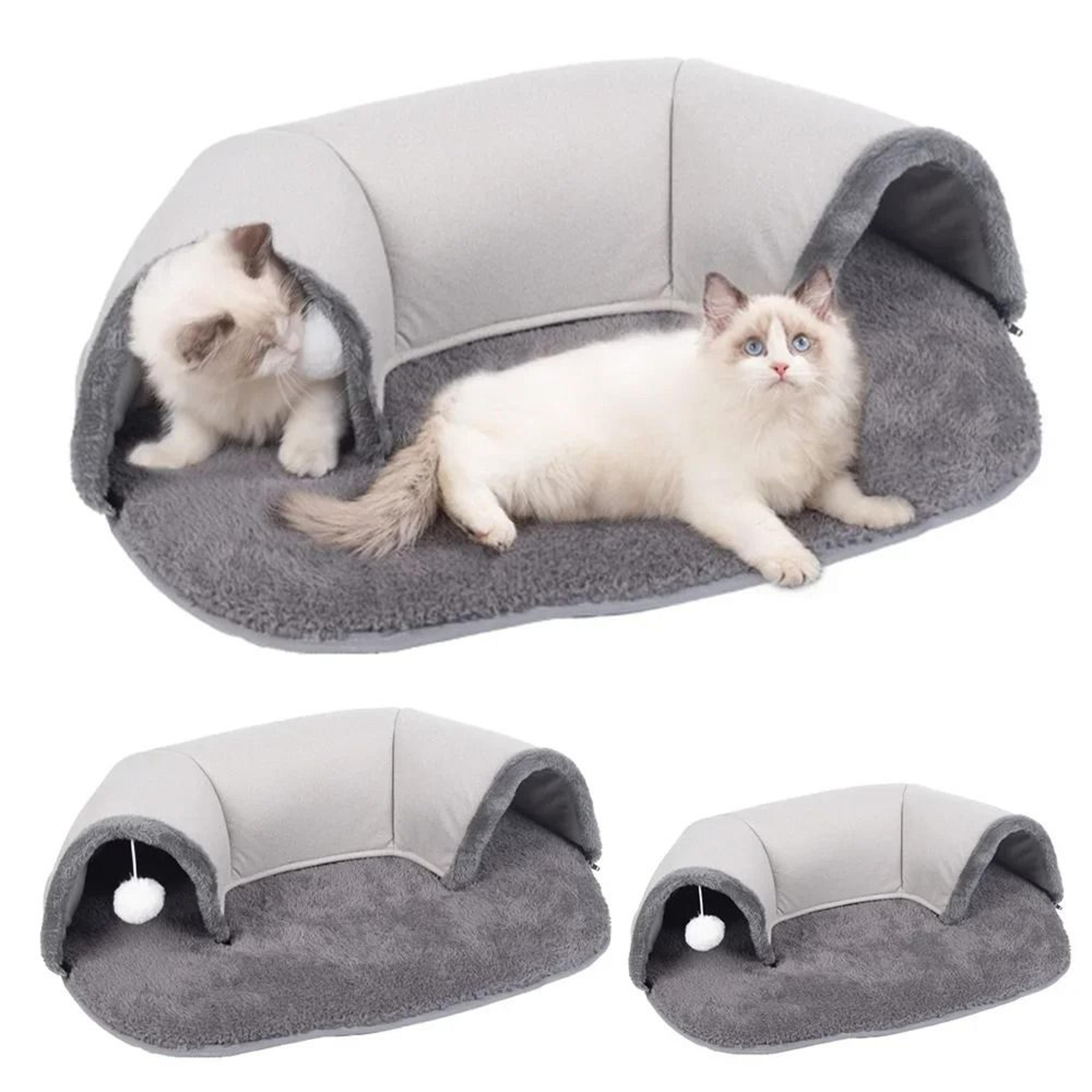 dual use cat tunnel bed ellipse indoor play nest for kittens ferrets rabbits training