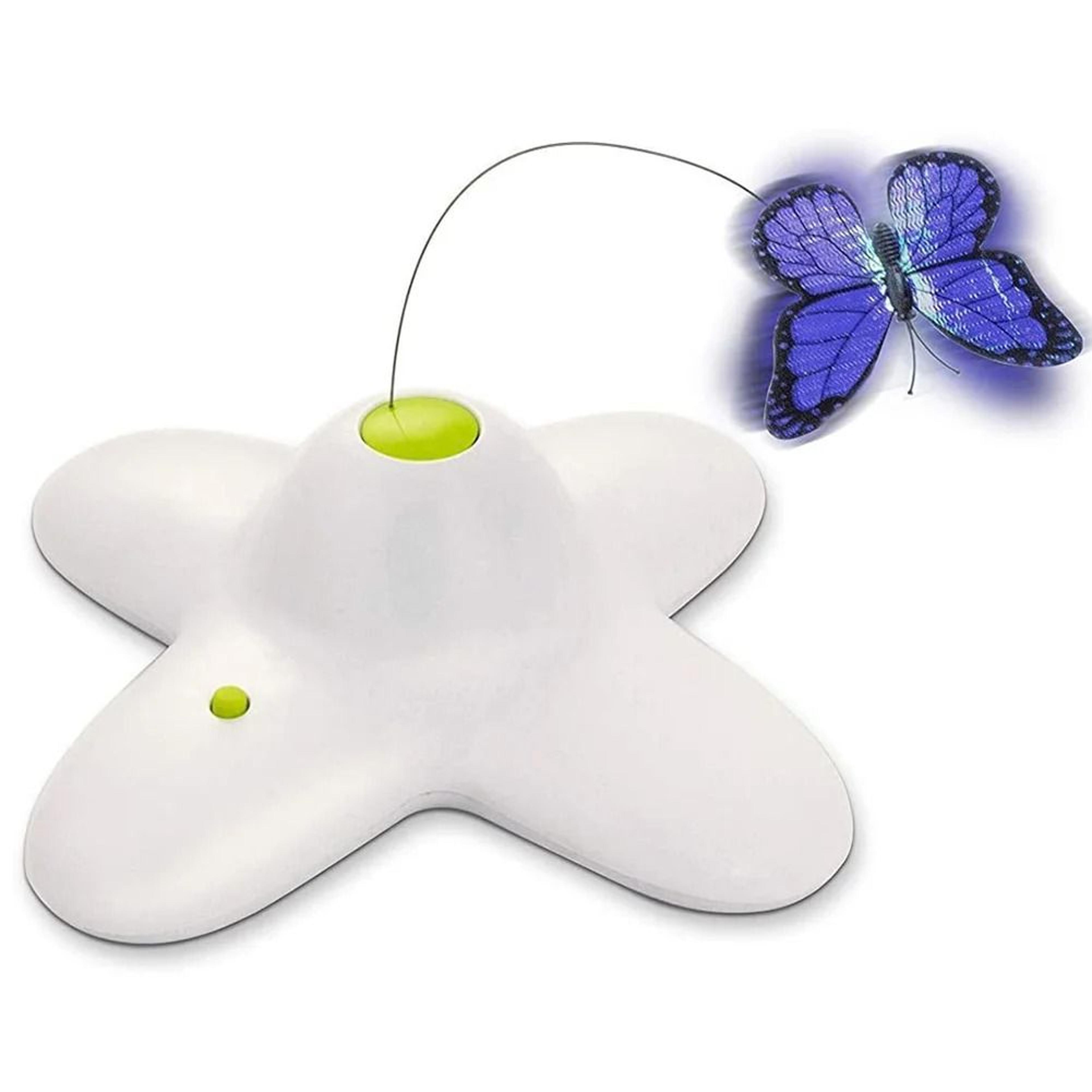 automatic 360 rotating butterfly cat toy for interactive indoor play