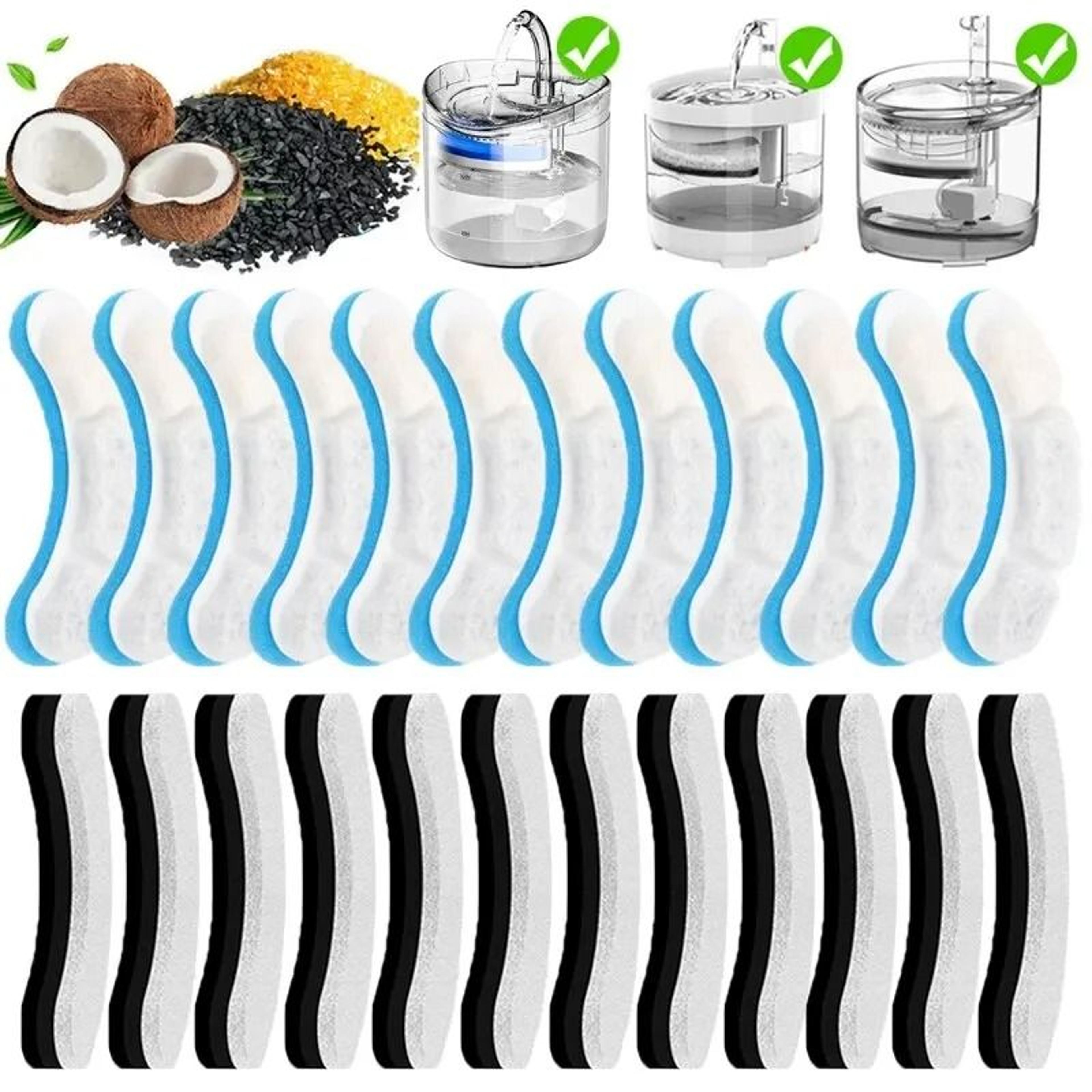 wf060 activated carbon pet water fountain replacement filters for cats and dogs