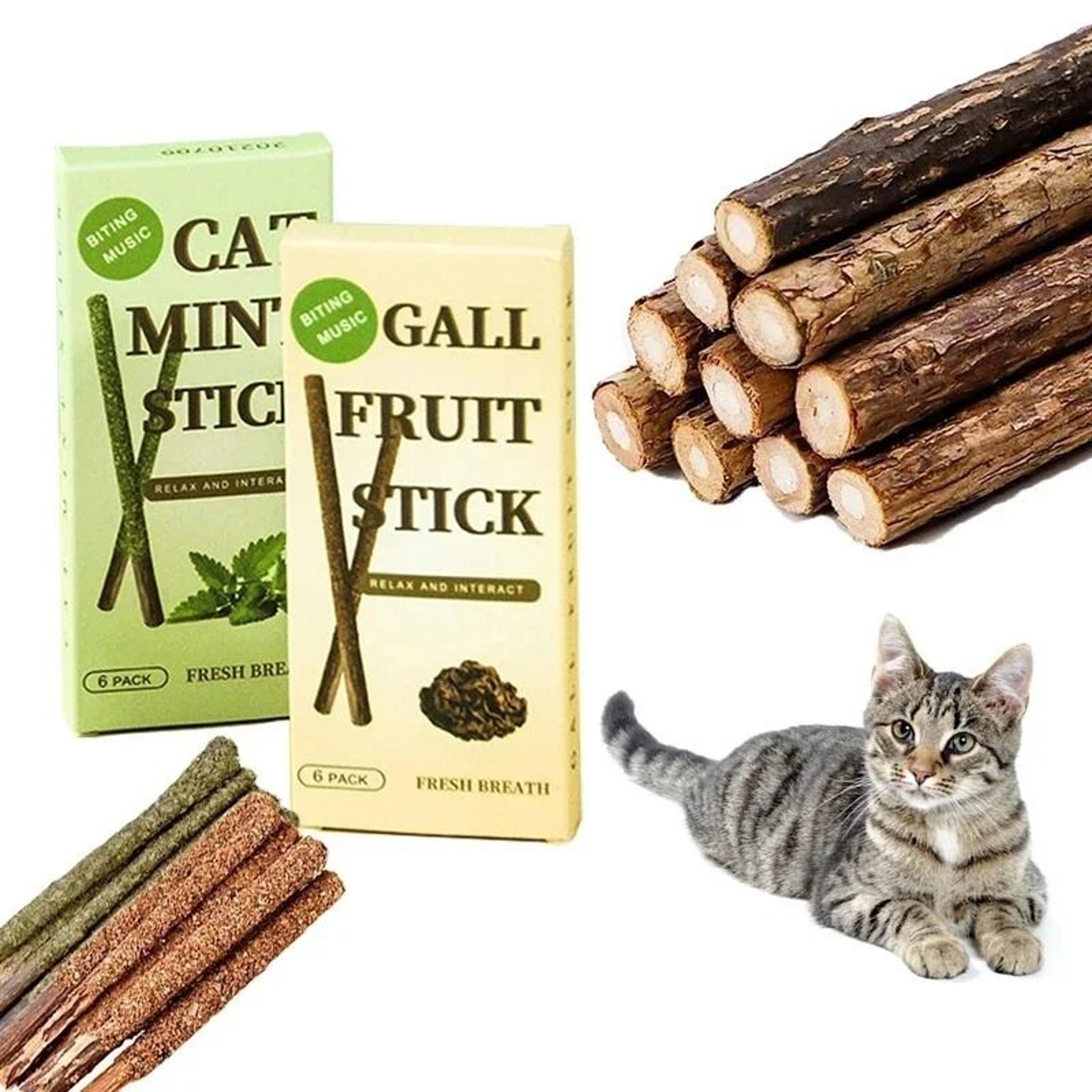 natural matatabi cat sticks silvervine chew toy for teeth cleaning and play