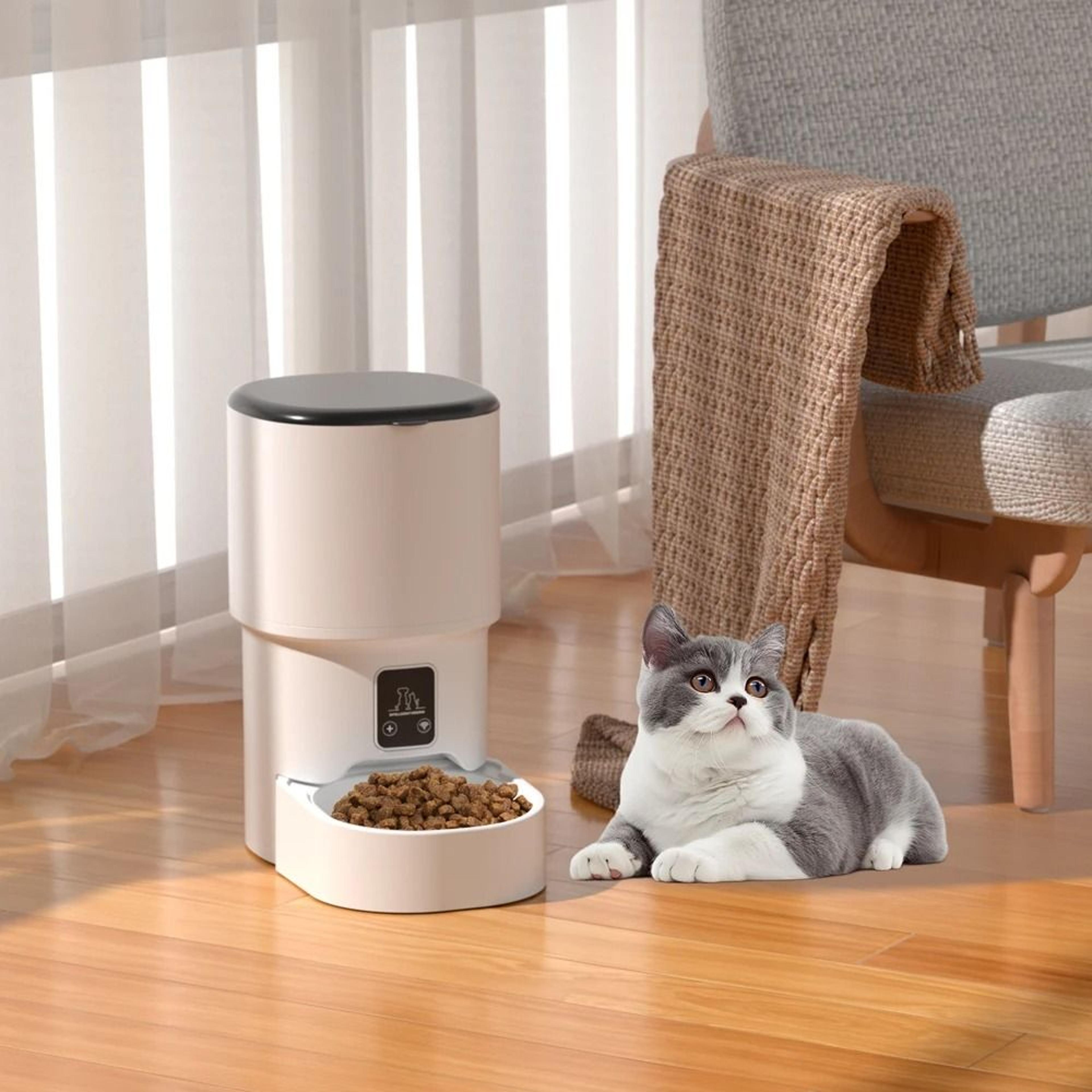 automatic cat feeder 4l smart pet food dispenser for cats and dogs