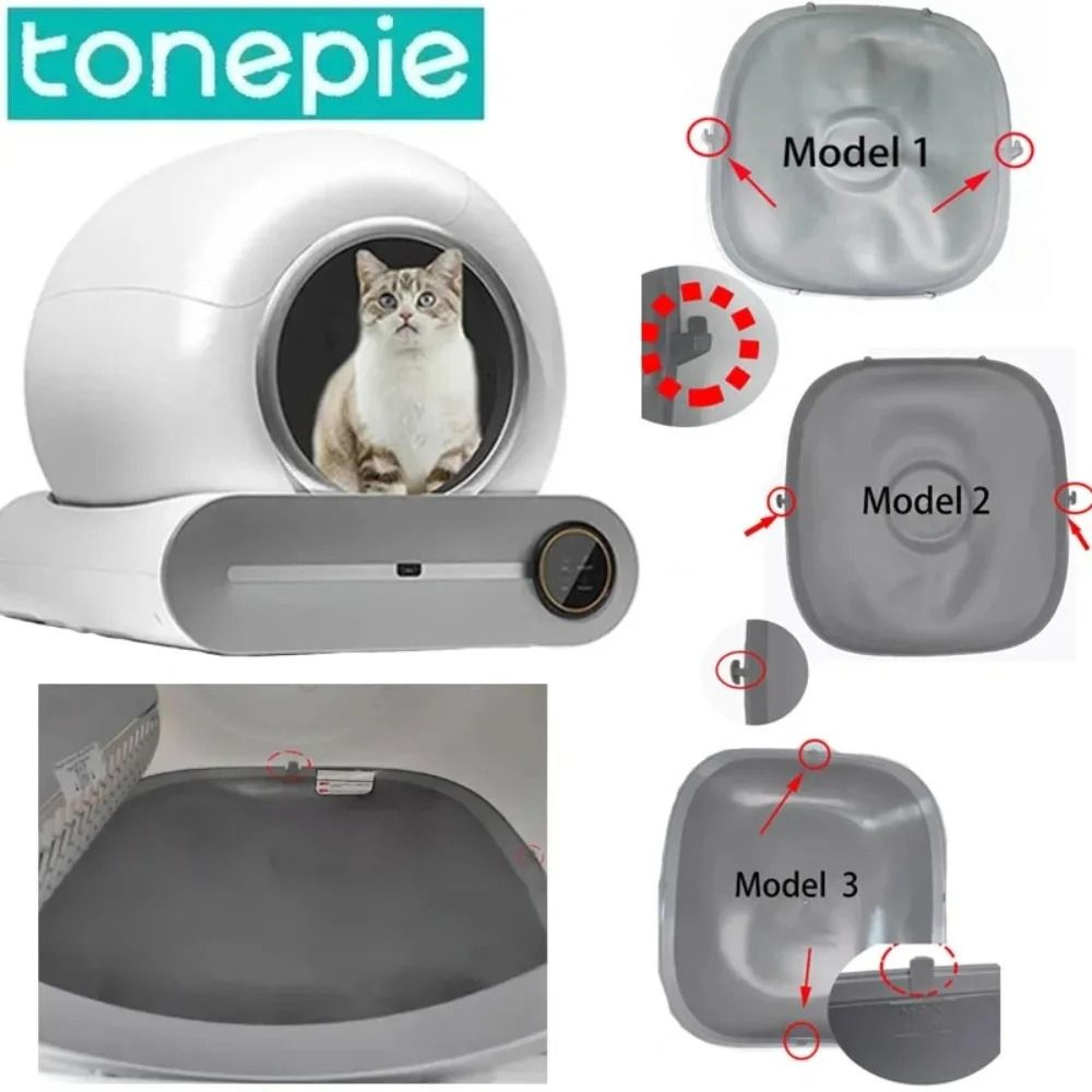 tonepie ti pro automatic cat litter box silicone pad and bin capsule accessory