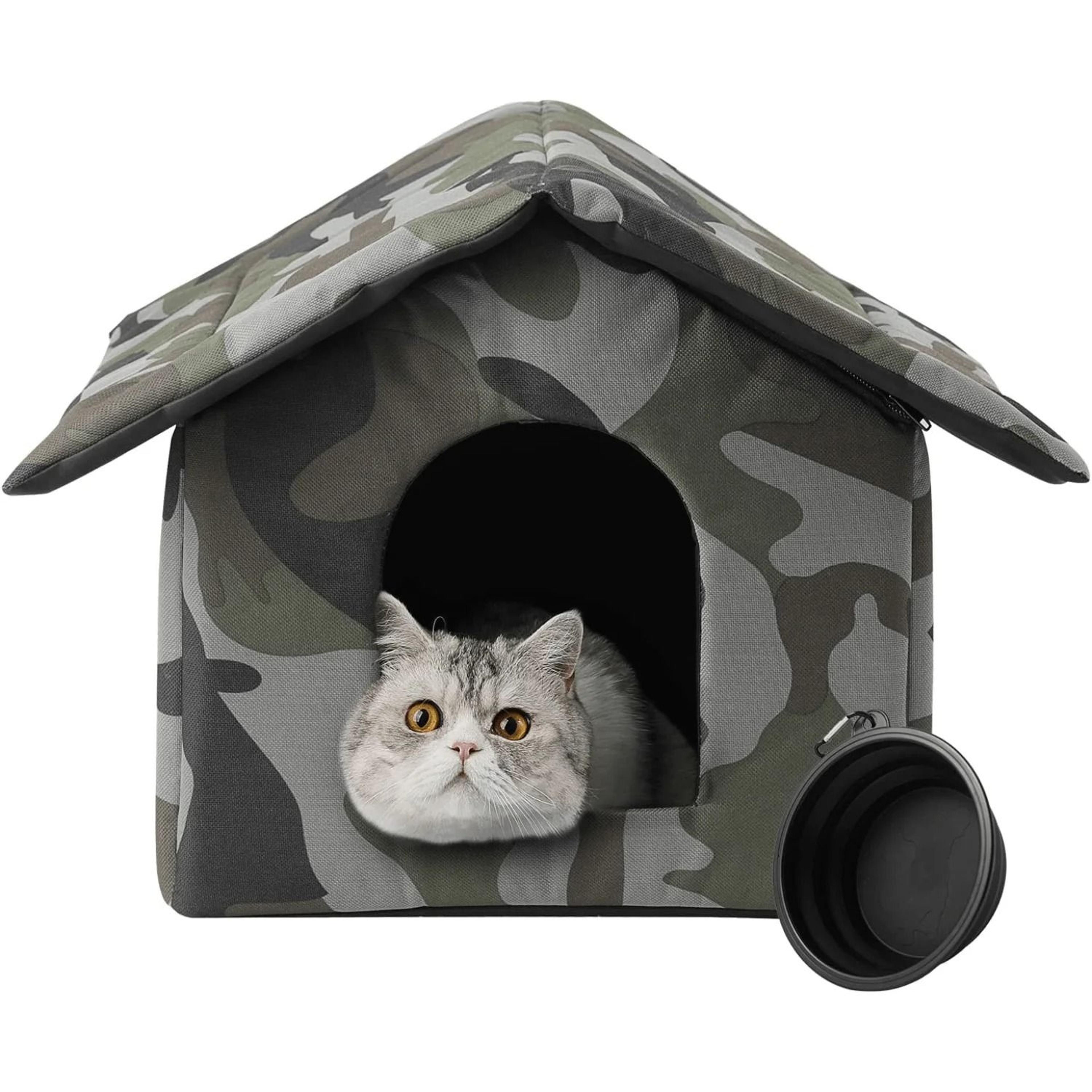collapsible outdoor cat house waterproof windproof winter pet shelter for cats and small dogs