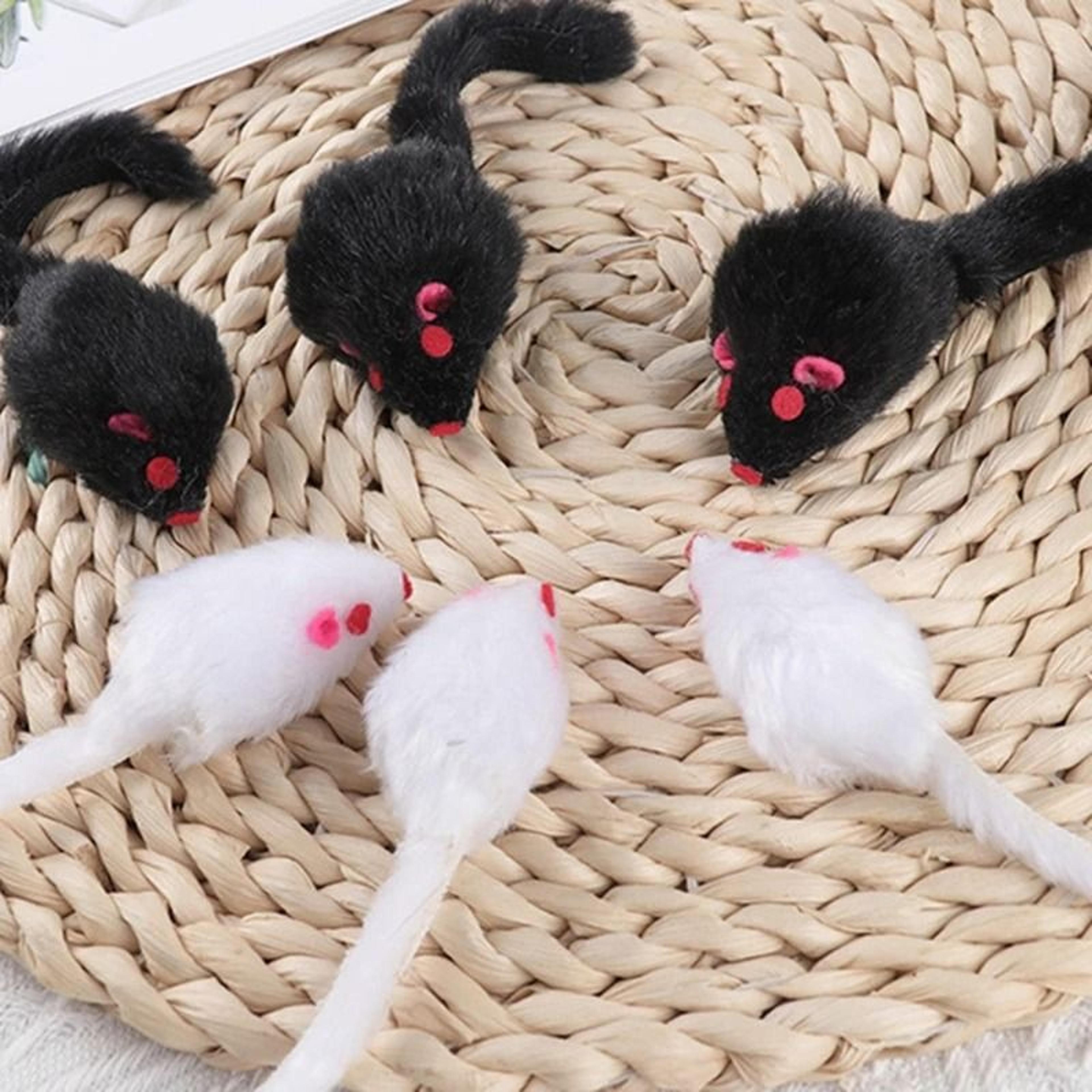soft rattle mouse cat toy for indoor kitten play