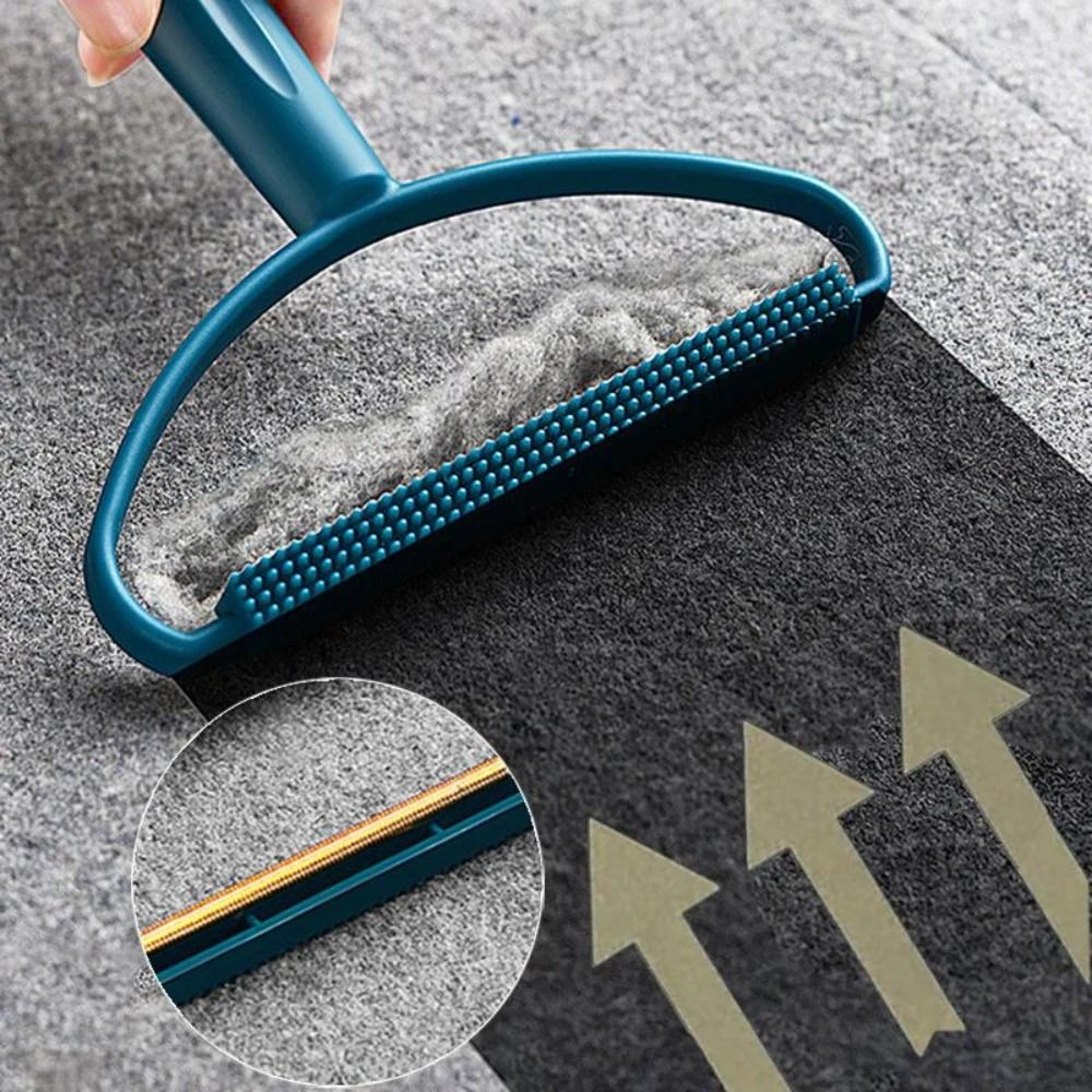 portable silicone pet hair remover brush for clothes and furniture