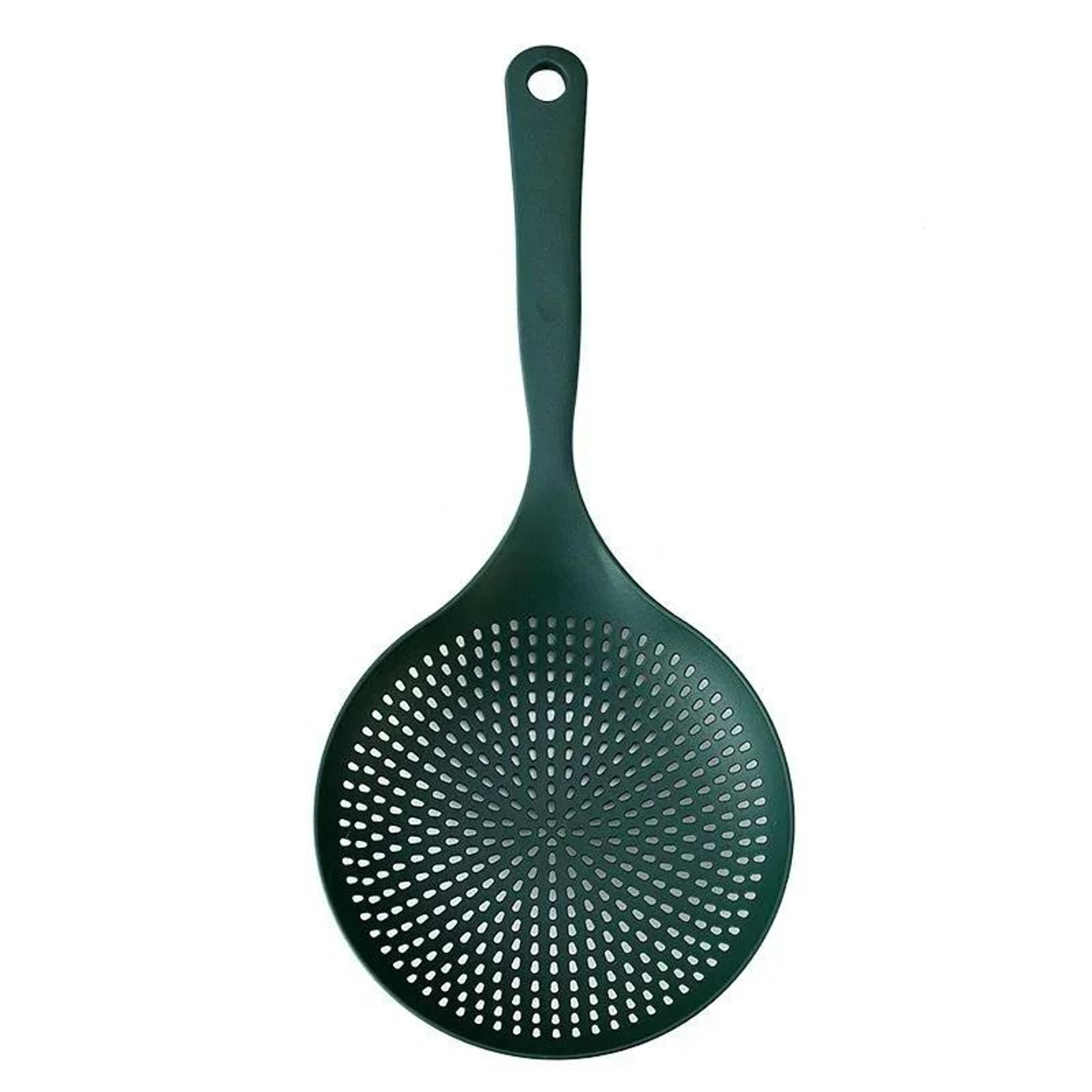 large plastic colander strainer spoon for pasta vegetables cooking baking and draining