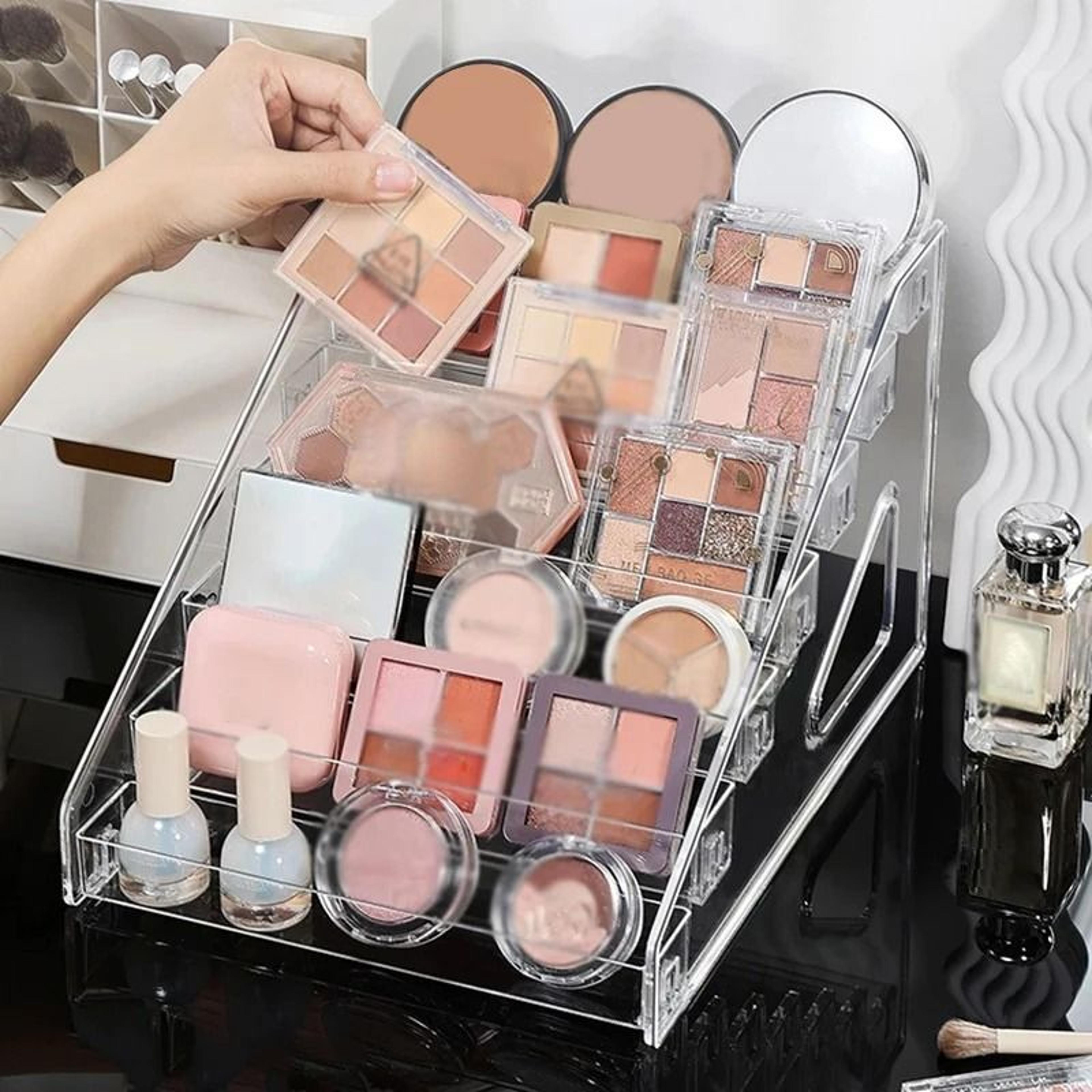 transparent acrylic cosmetic organizer stand for nail polish lipstick toys and desk