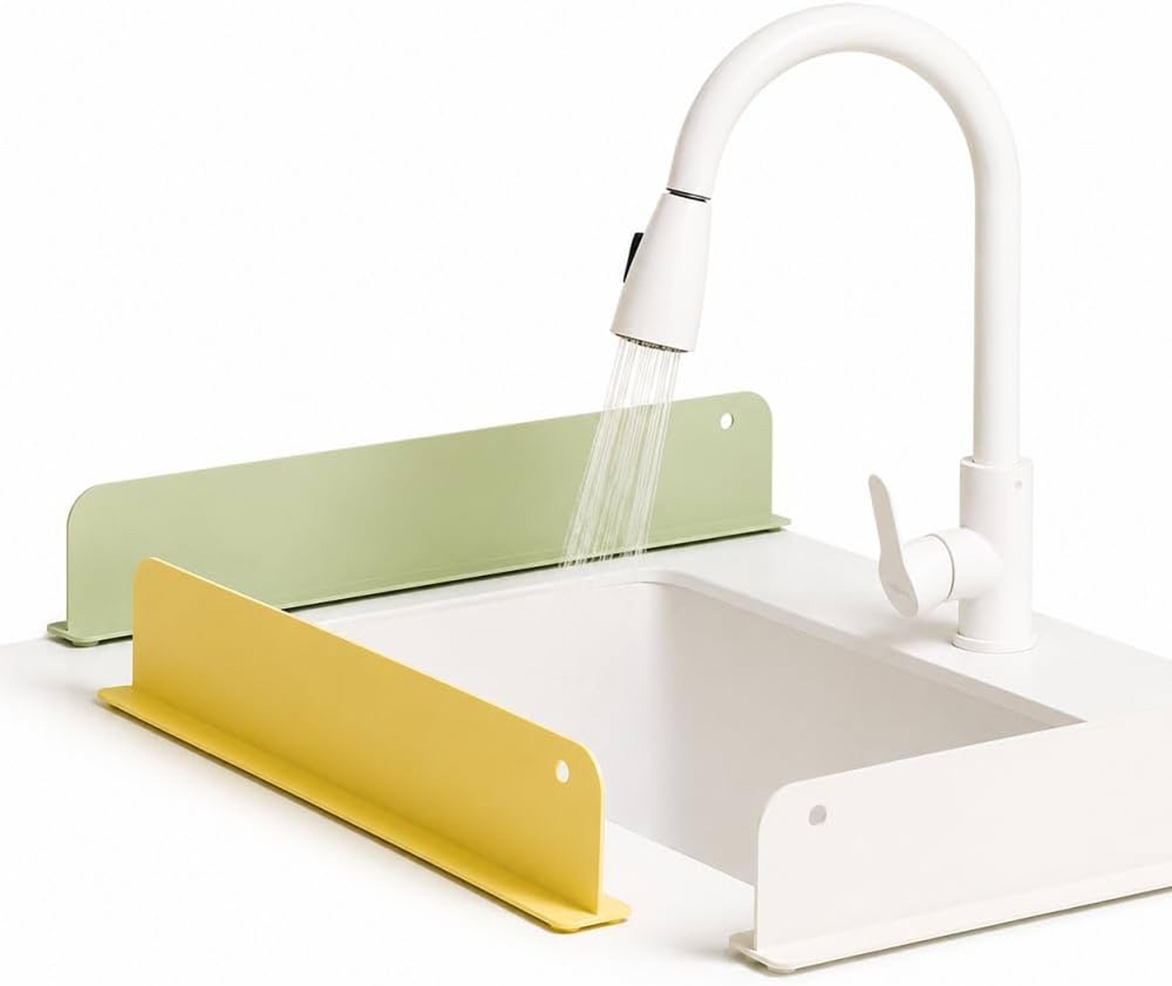 silicone sink splash guard kitchen baffle water protector