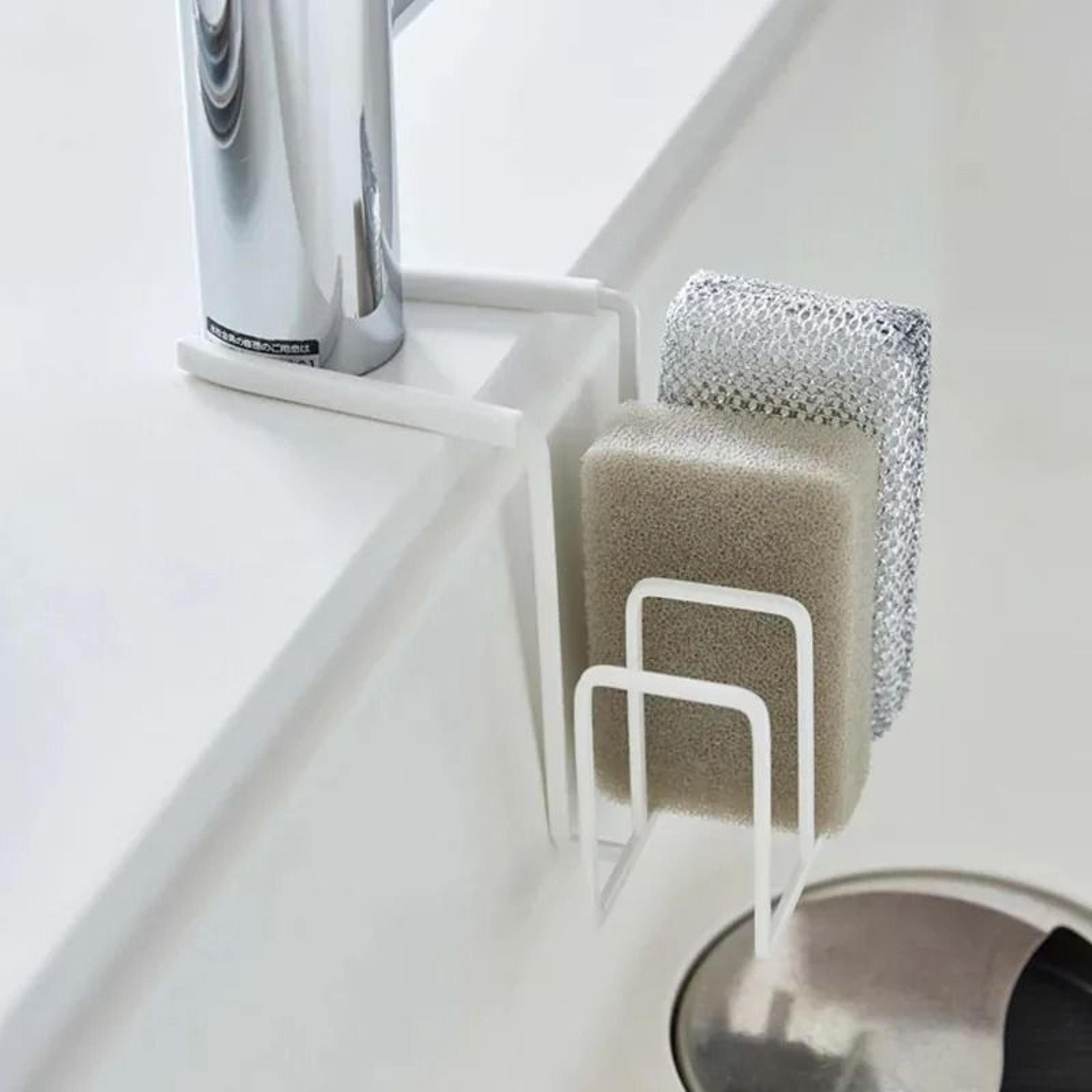 faucet drain rack sink sponge holder hanging basket