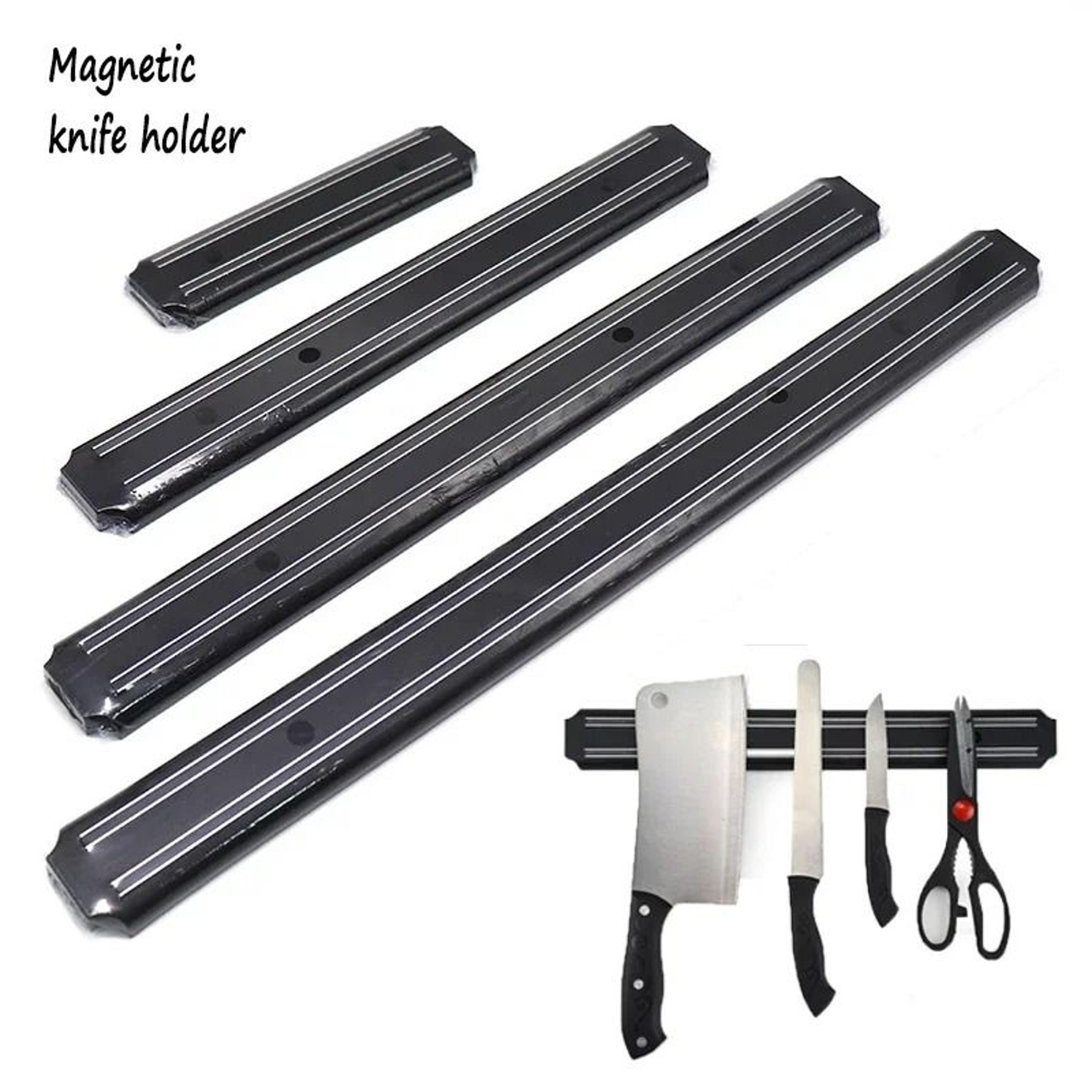 wall mounted magnetic knife rack for kitchen storage