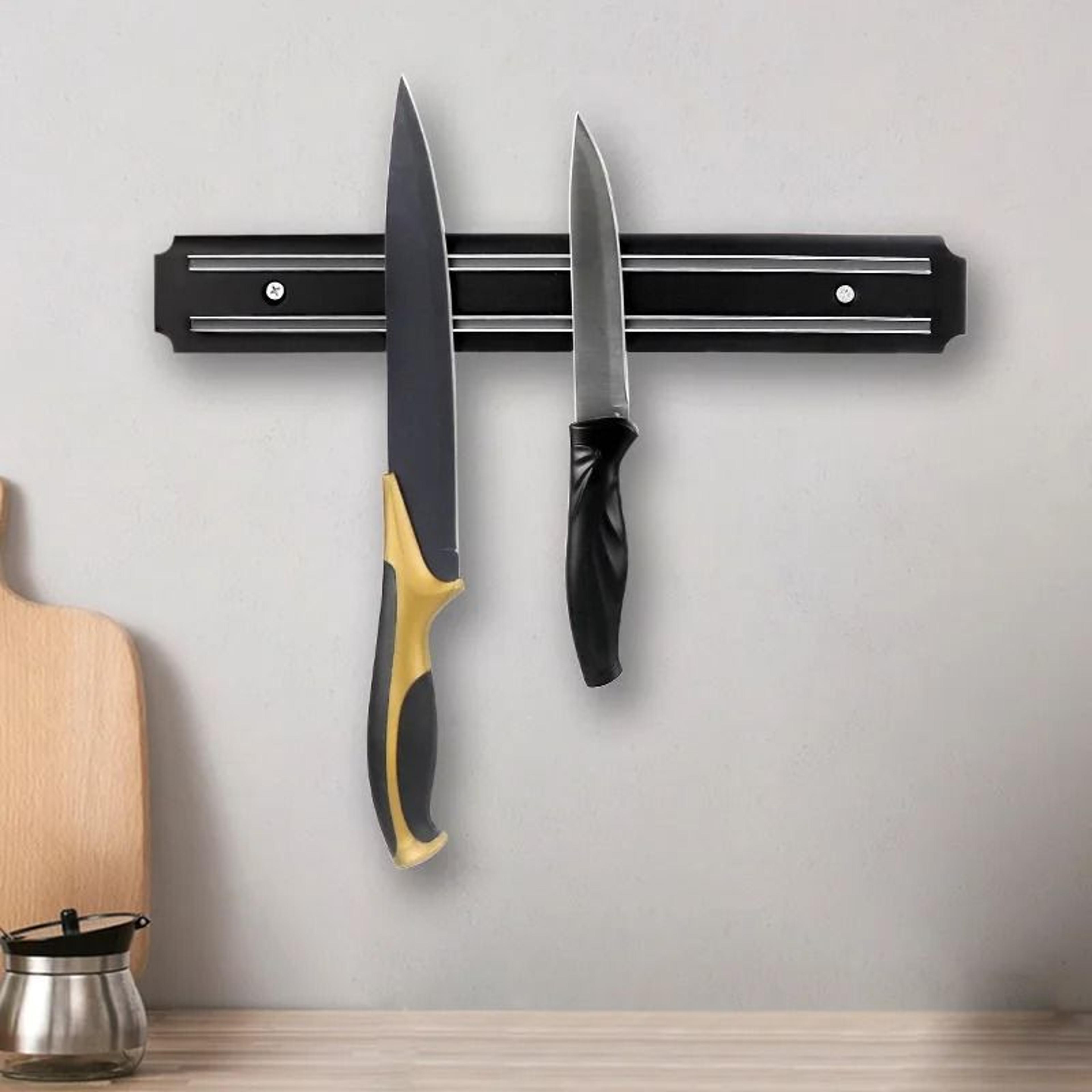 strong magnetic knife holder strip for wall mounted kitchen storage