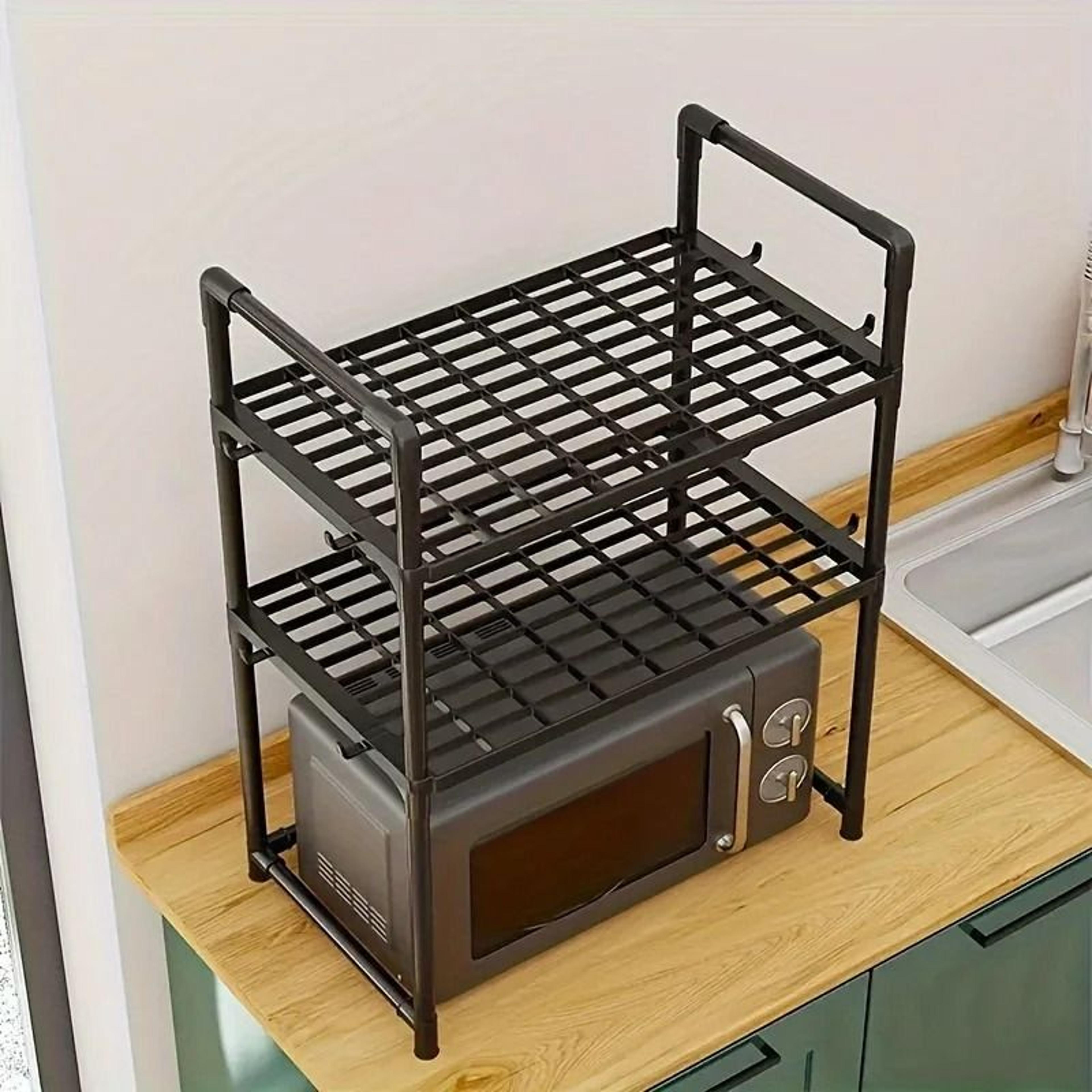 adjustable microwave stand heavy duty kitchen storage rack