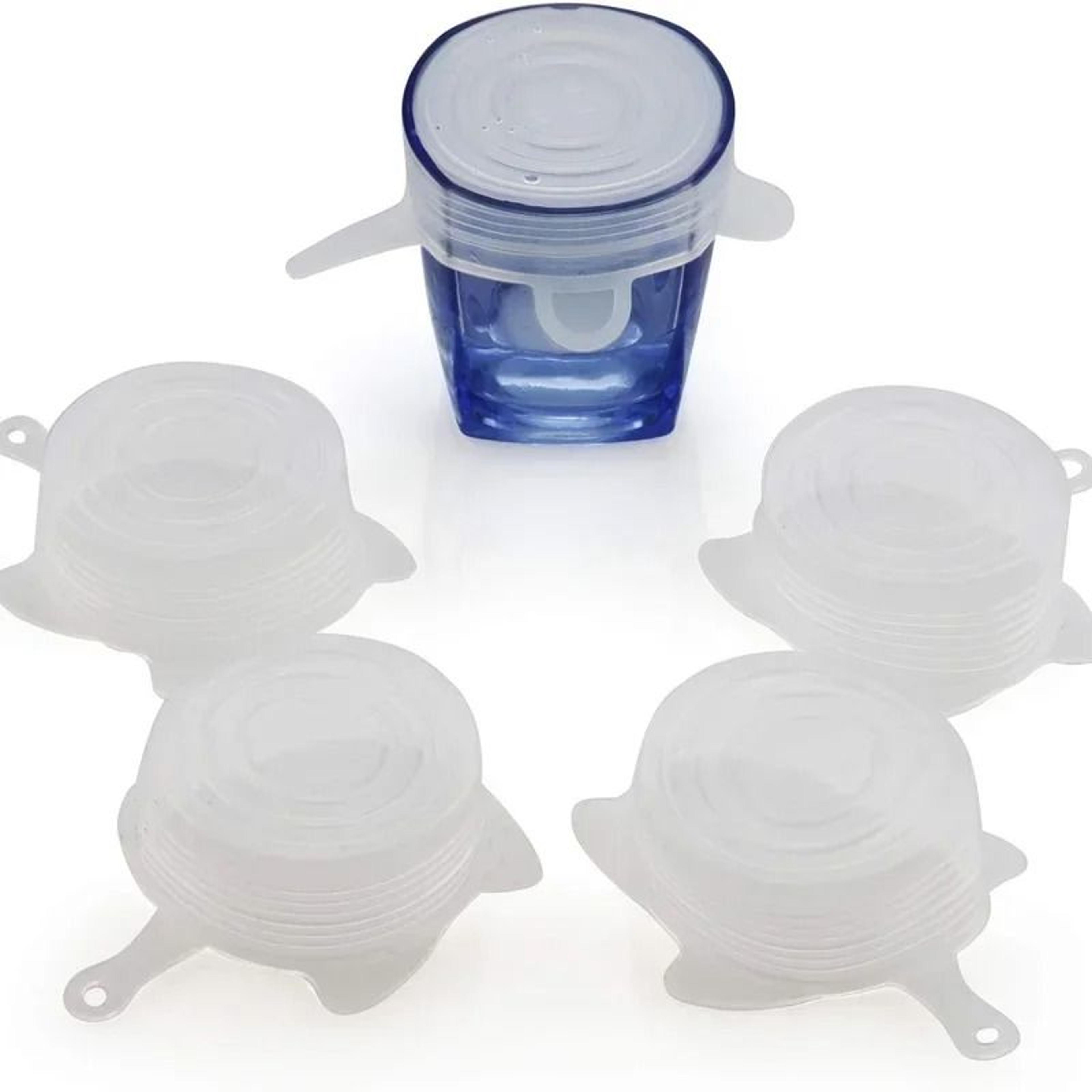 reusable silicone stretch lids for cans cups and jars