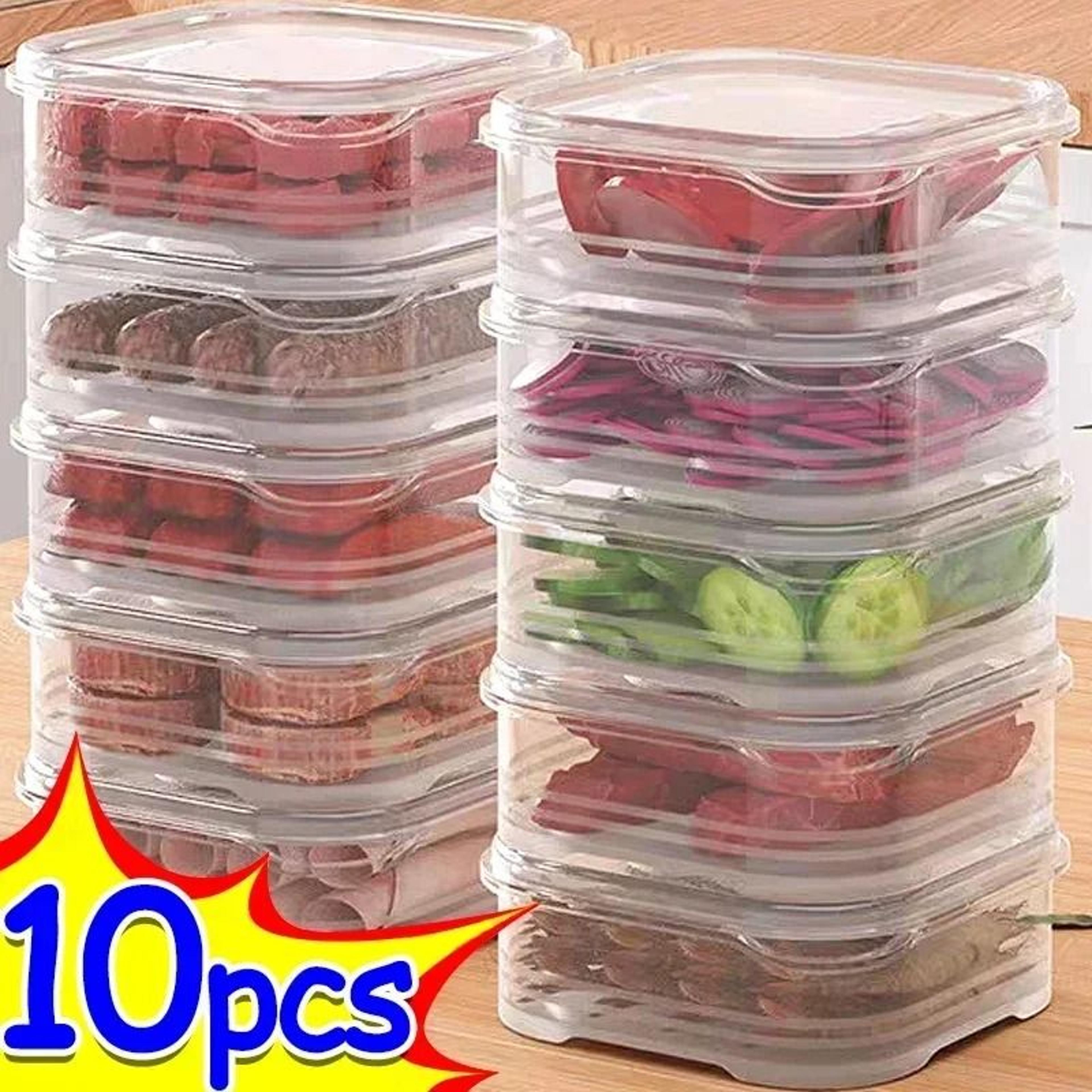 freezer meat storage box portion container
