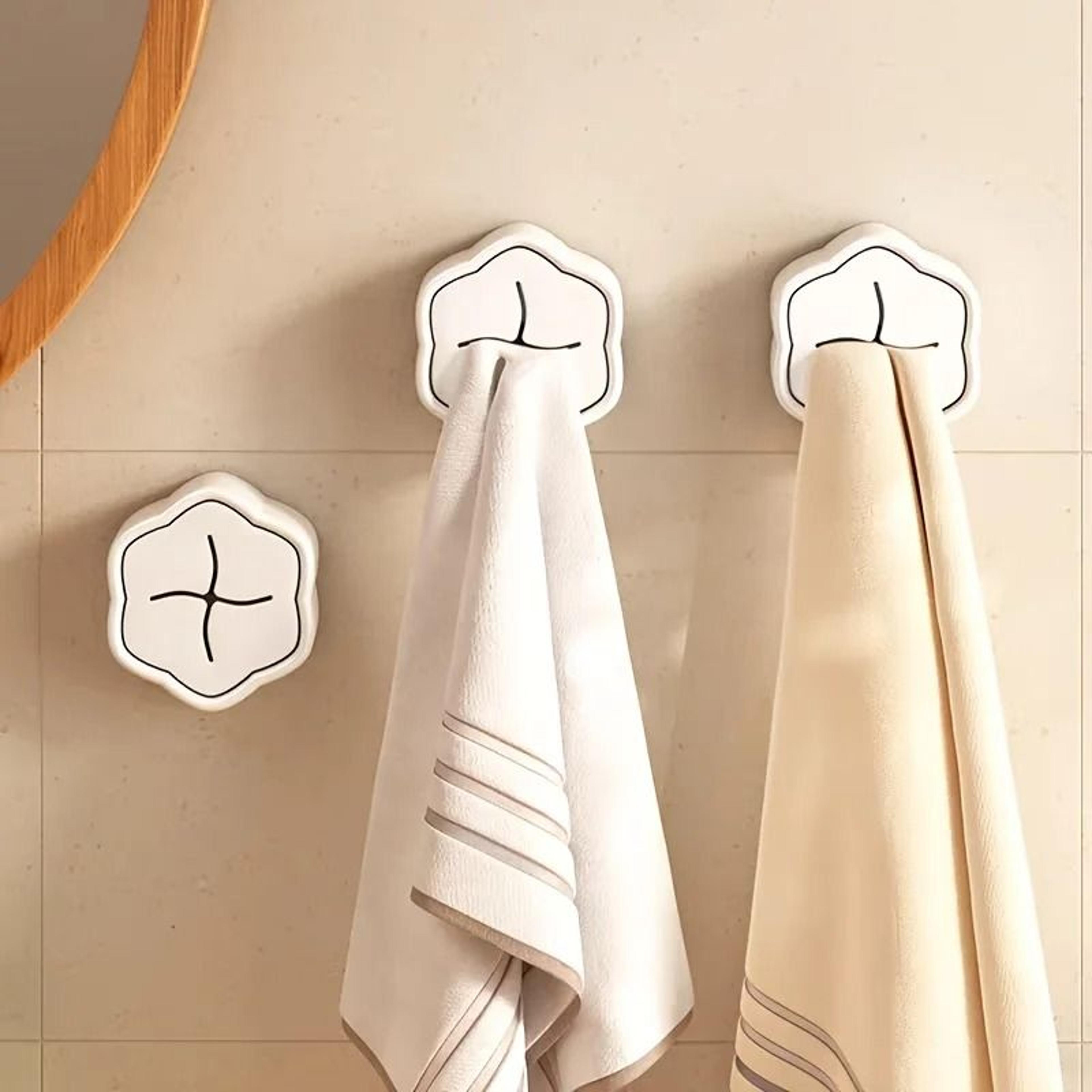 self adhesive dish towel holder hooks for kitchen bathroom organization