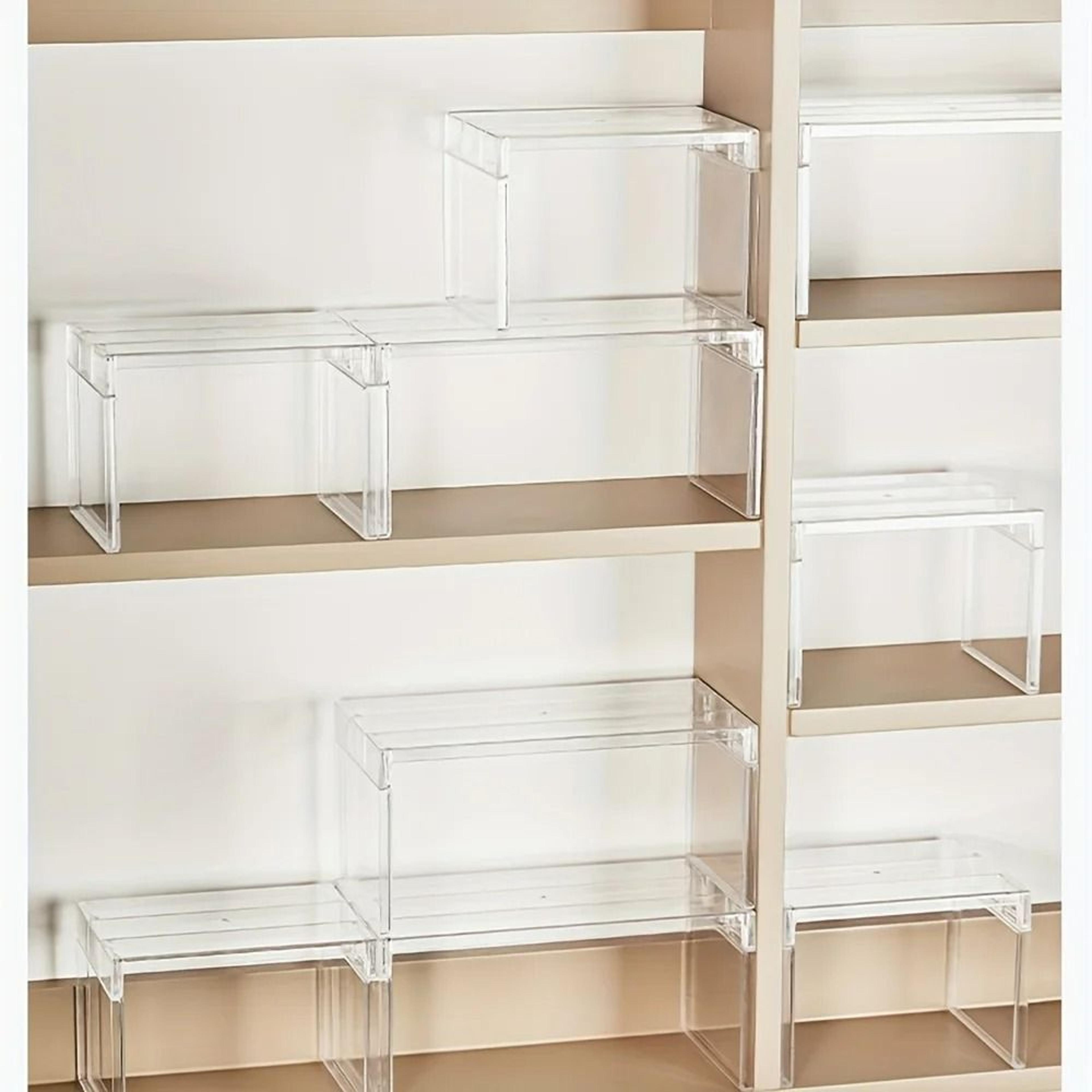 multipurpose one layer storage shelf for refrigerator kitchen cosmetics and toy organization