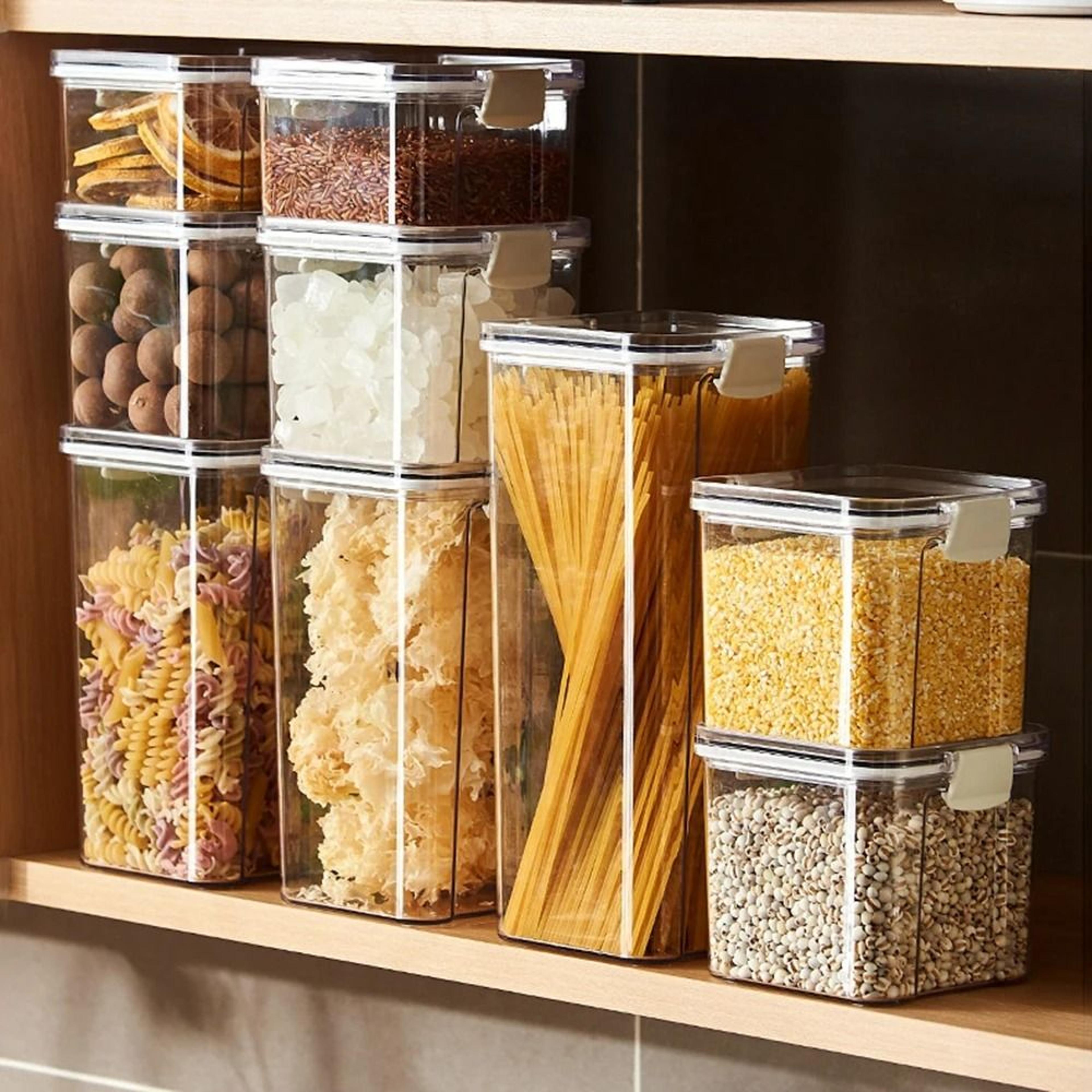large capacity sealed storage jars for coffee beans grains and seasonings
