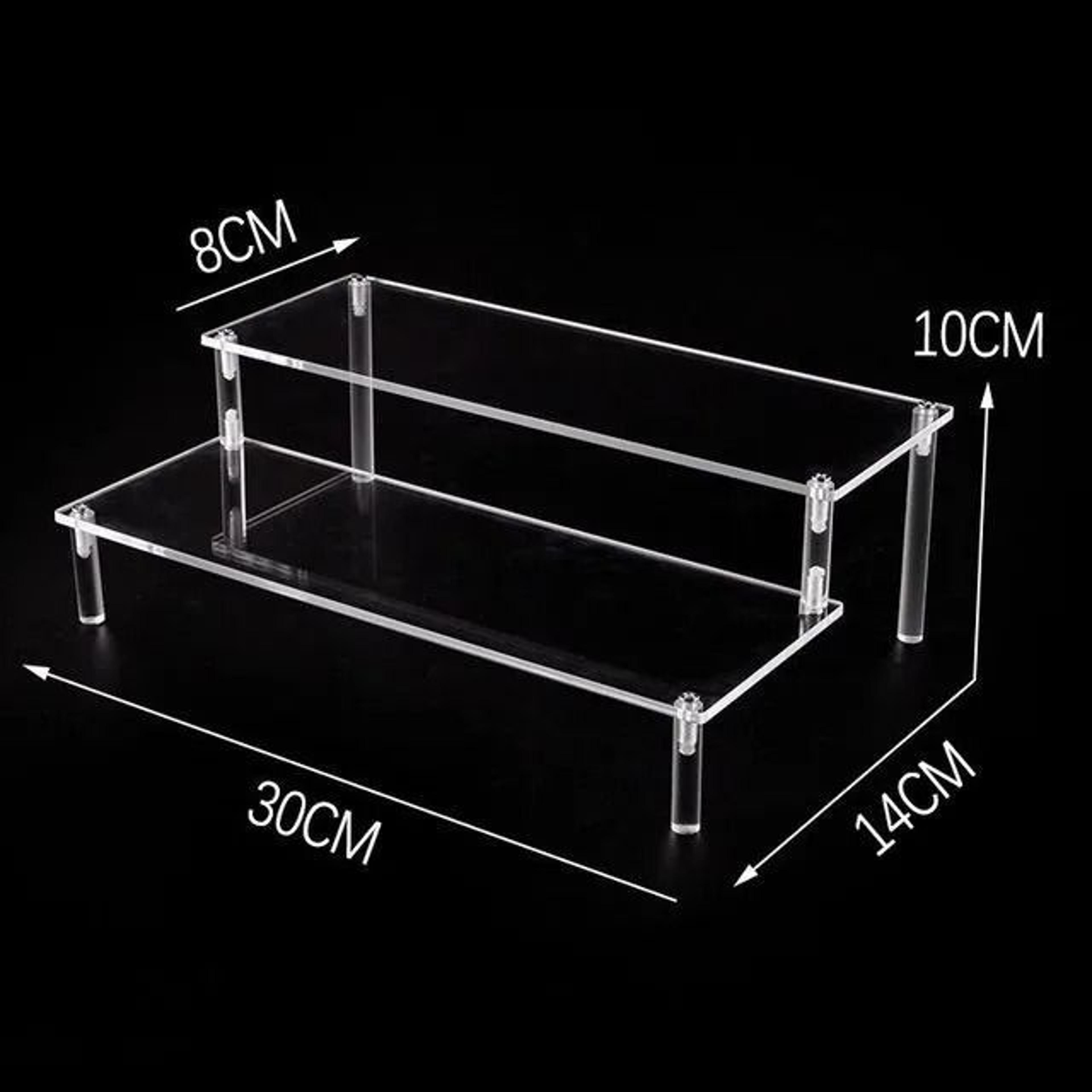 clear acrylic display stand for figures cupcakes and perfume