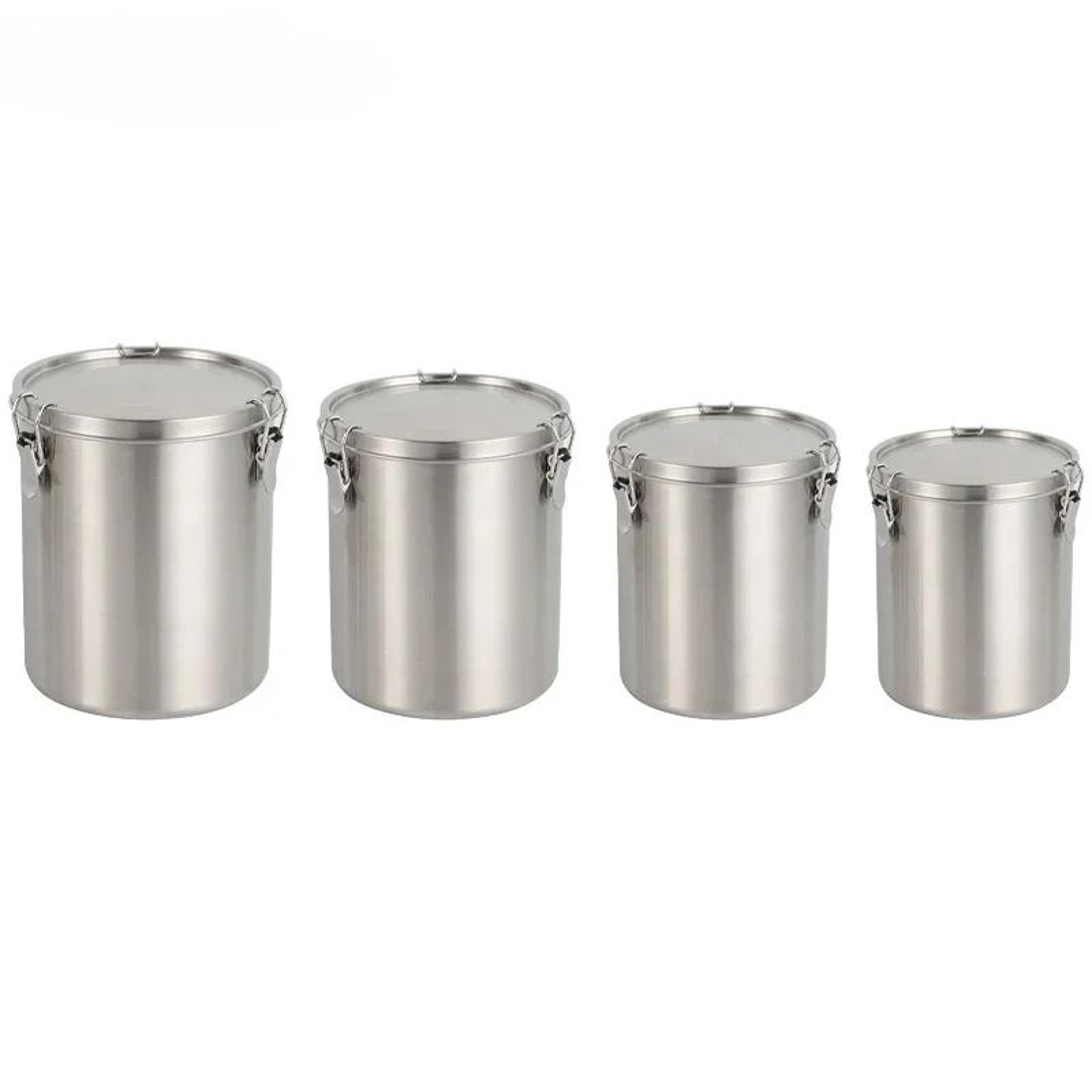stainless steel airtight food storage container for tea and coffee