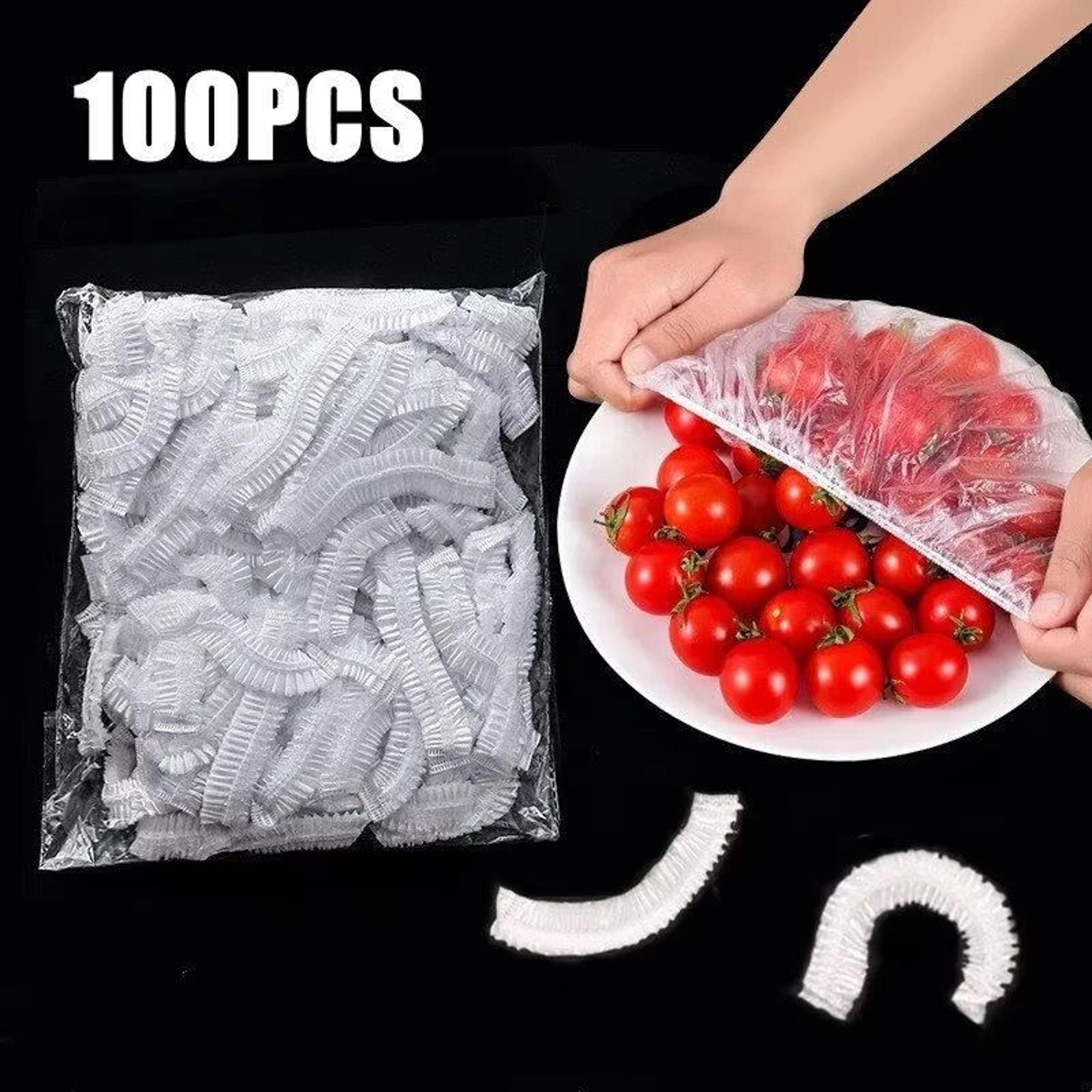 disposable elastic food covers for bowls fruits and refrigerator storage