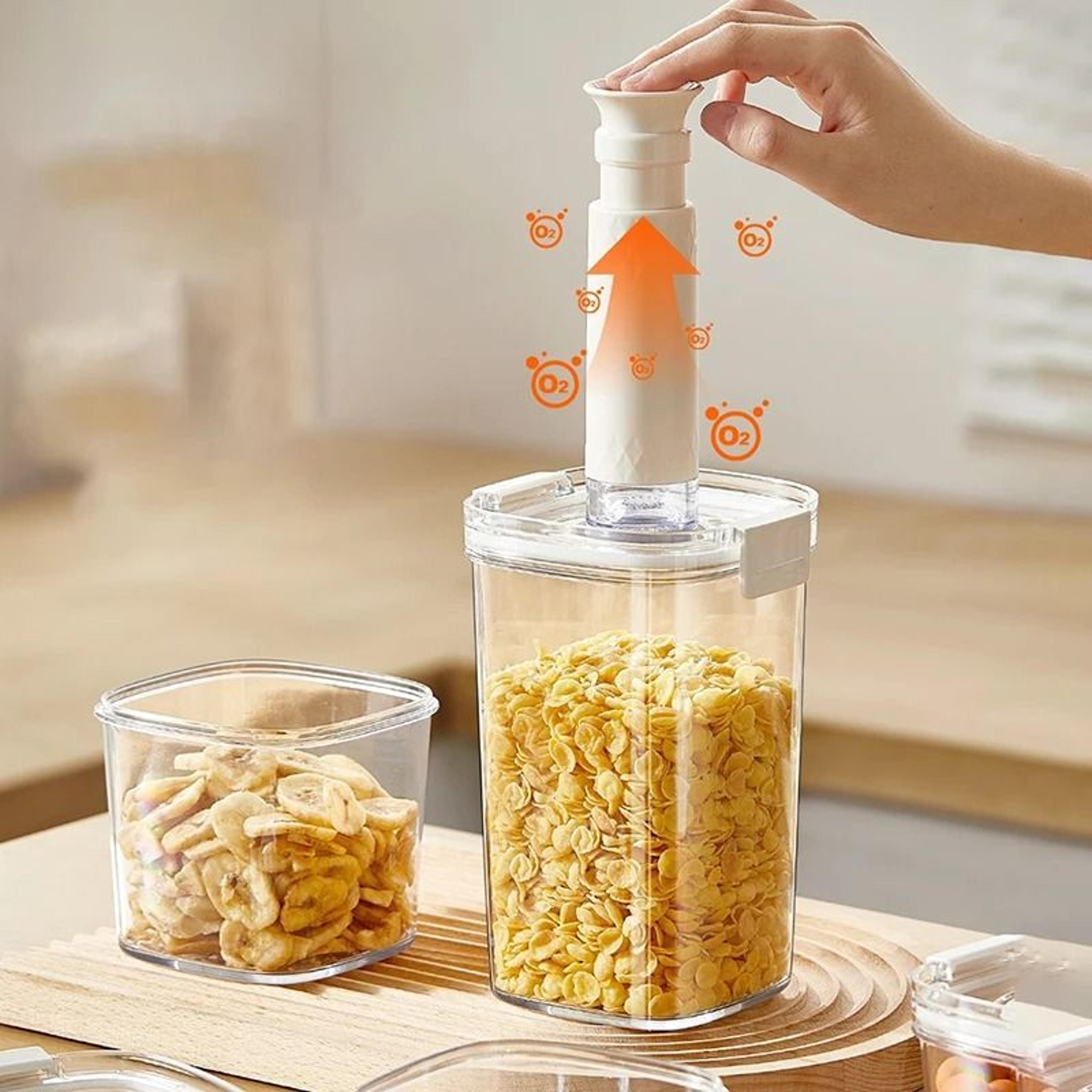vacuum sealed airtight canister for coffee tea and cereal storage