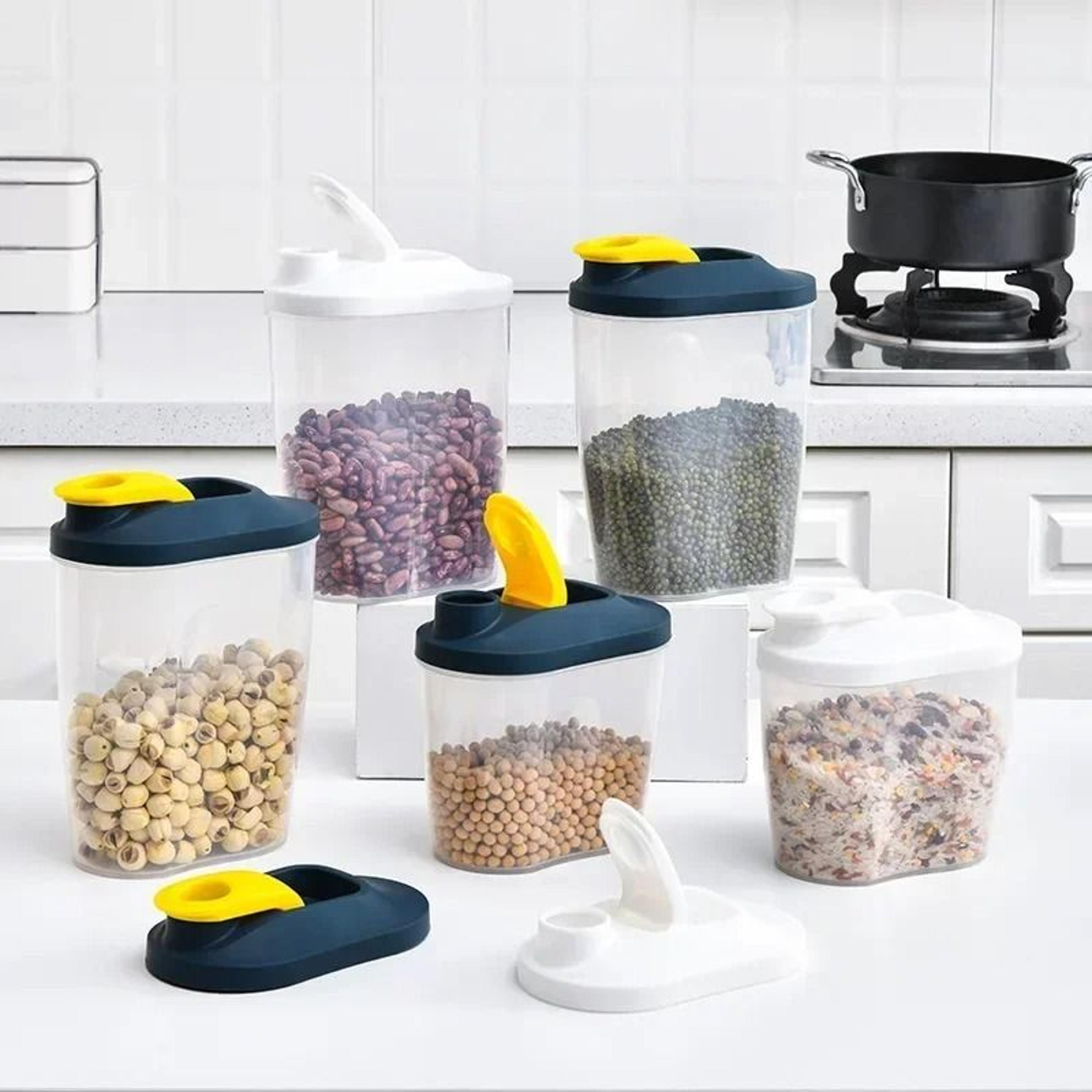 sealed rice storage container for grains soybeans and pantry staples