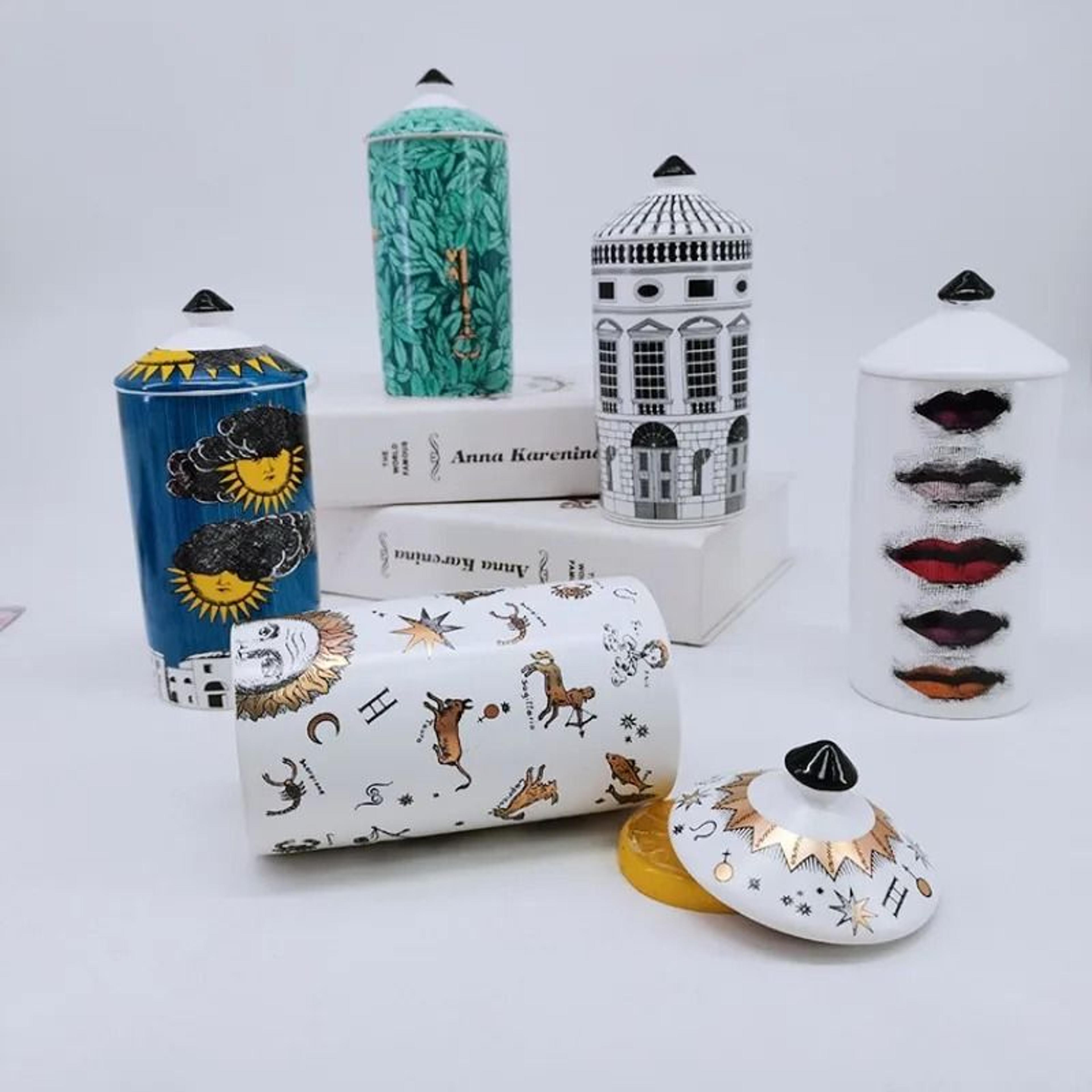 modern ceramic storage jar for jewelry cotton swabs and candles