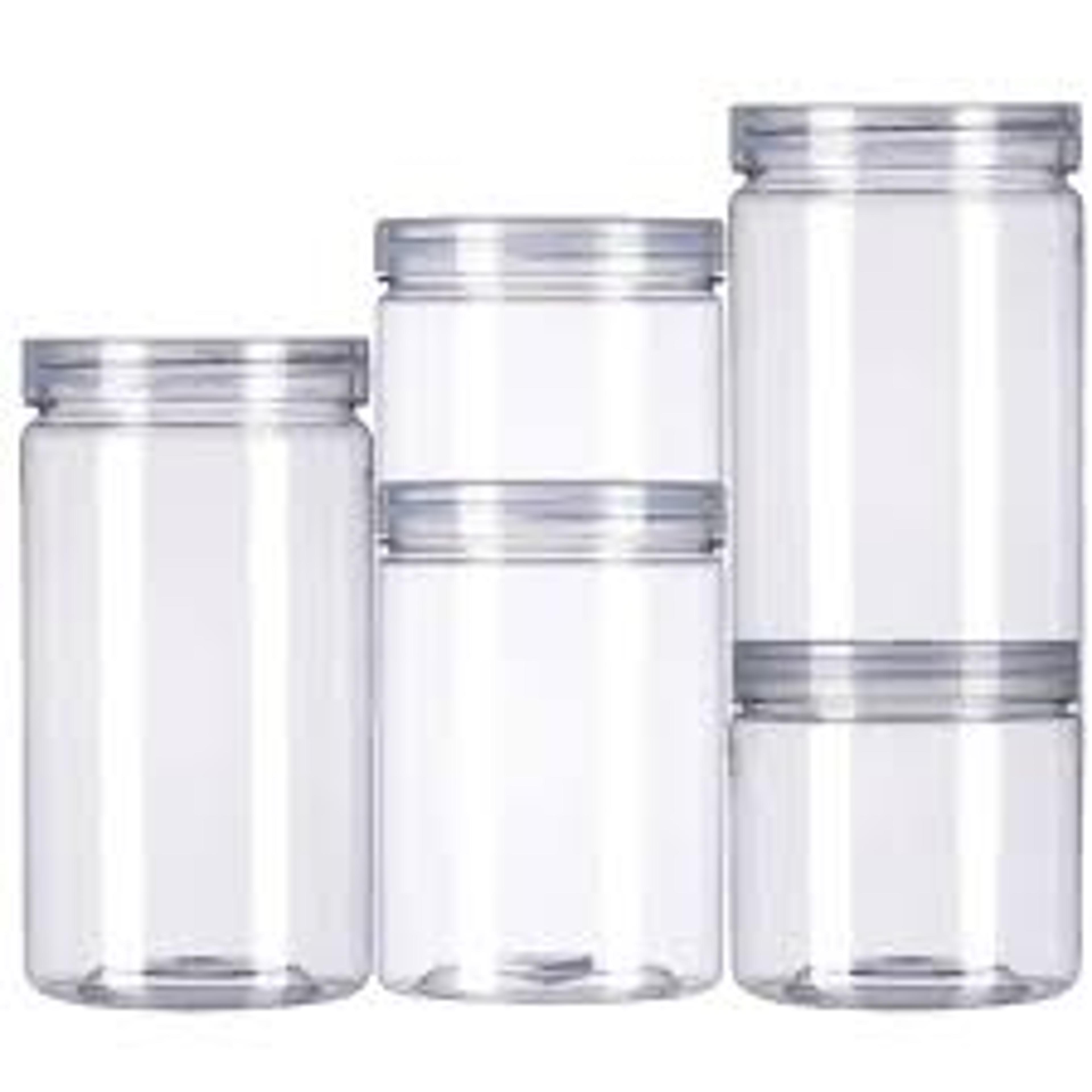 transparent sealed food storage jar for nuts grains tea