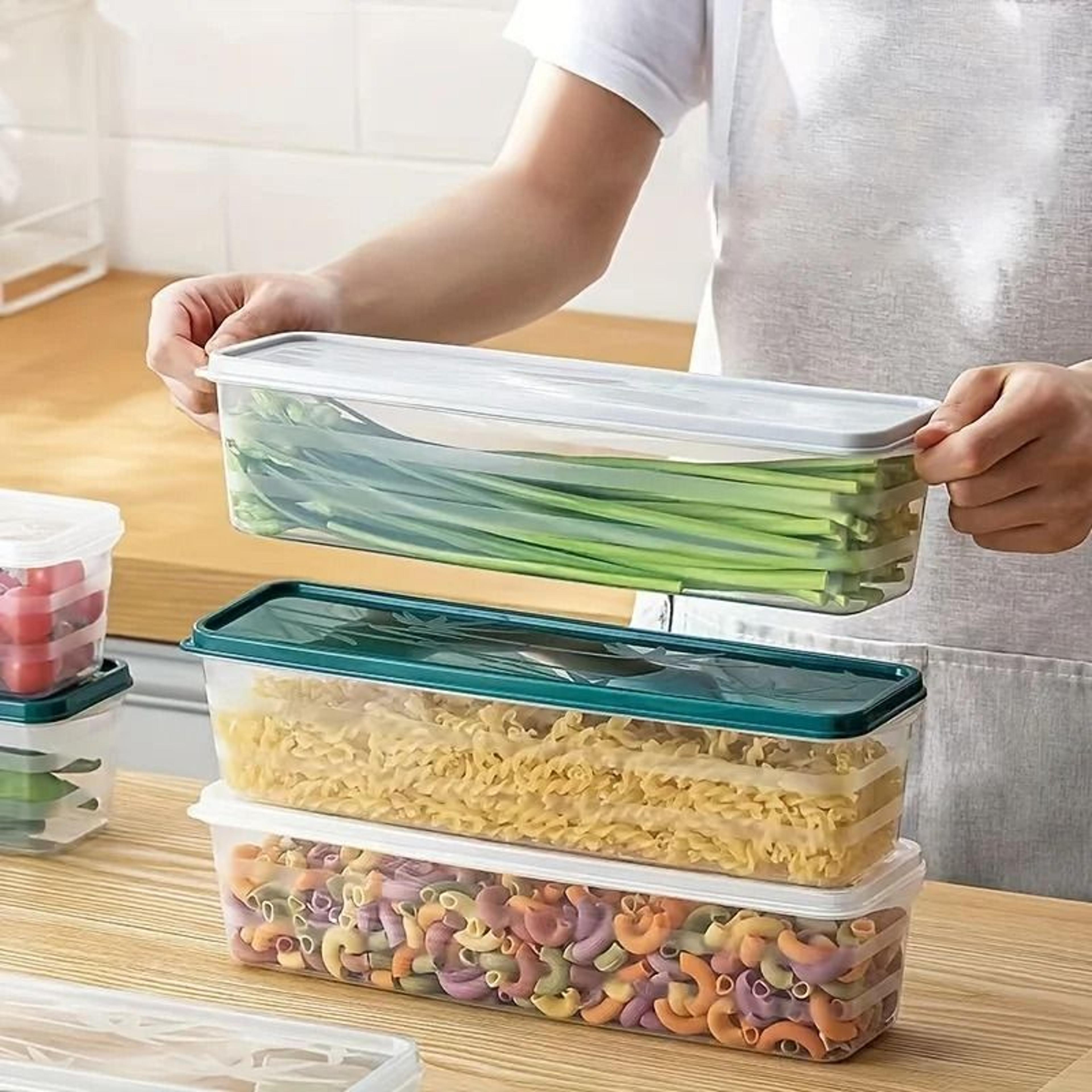 reusable vegetable storage container for herbs and produce
