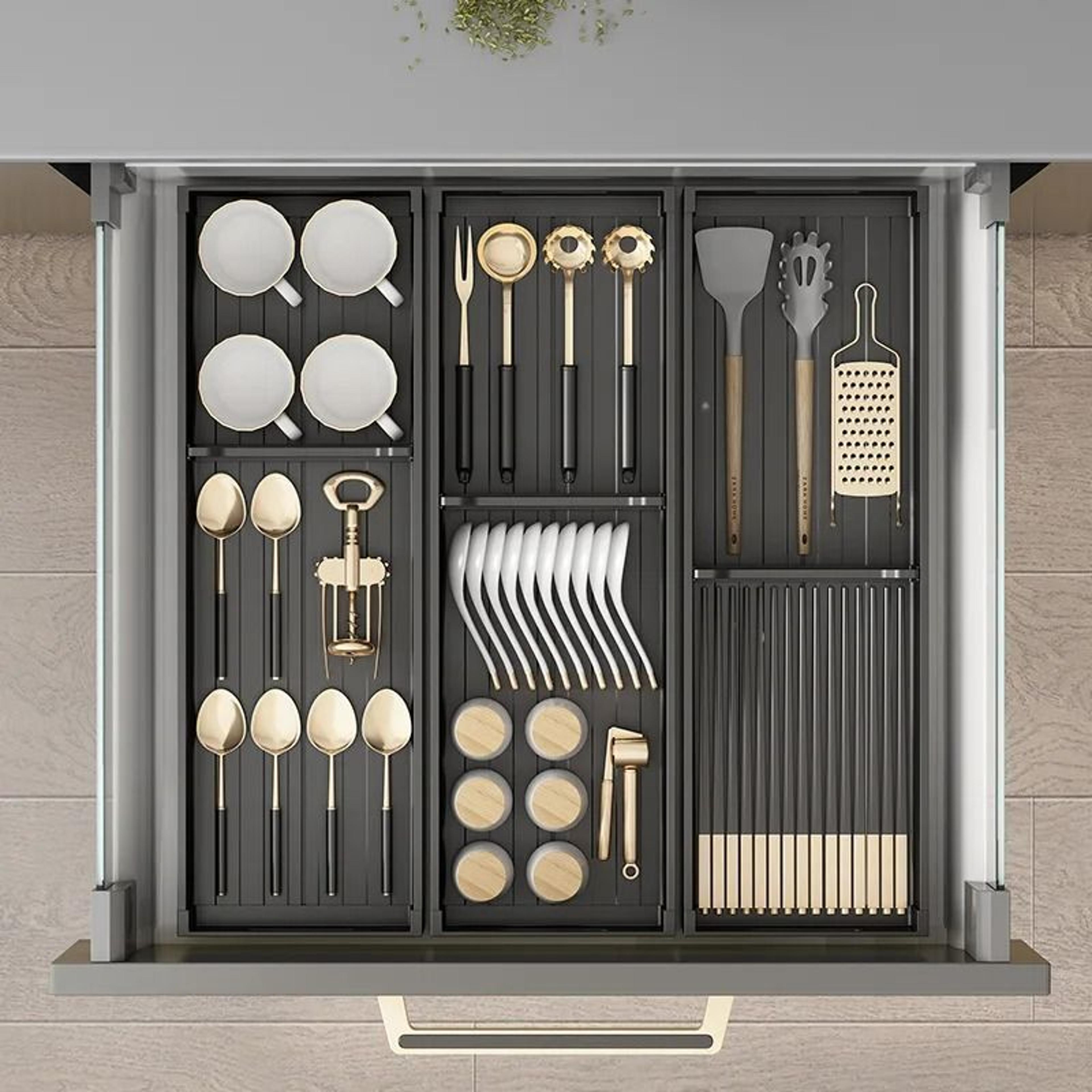 adjustable dish drying rack for kitchen sink storage