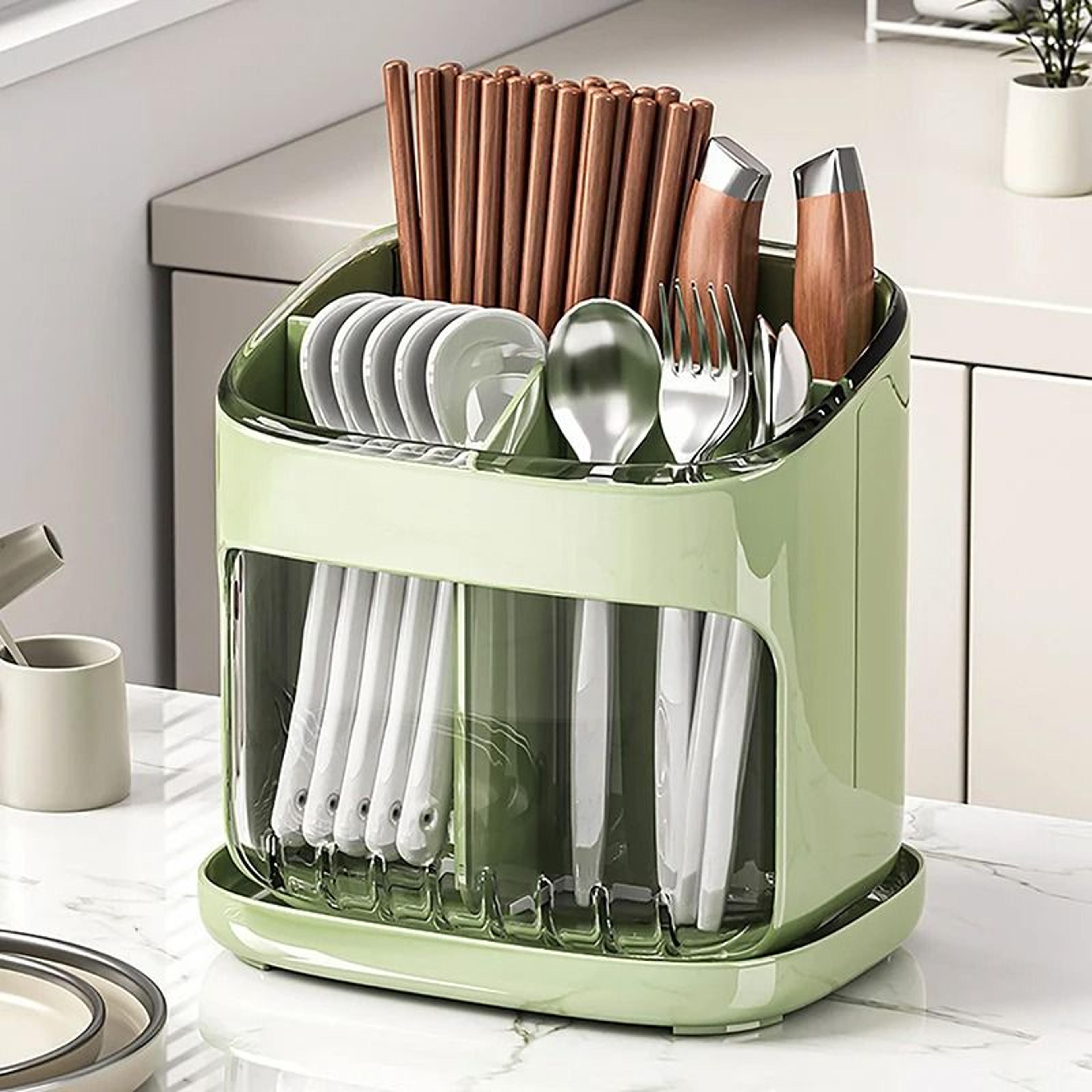 detachable chopstick holder kitchen rack with drainage tray