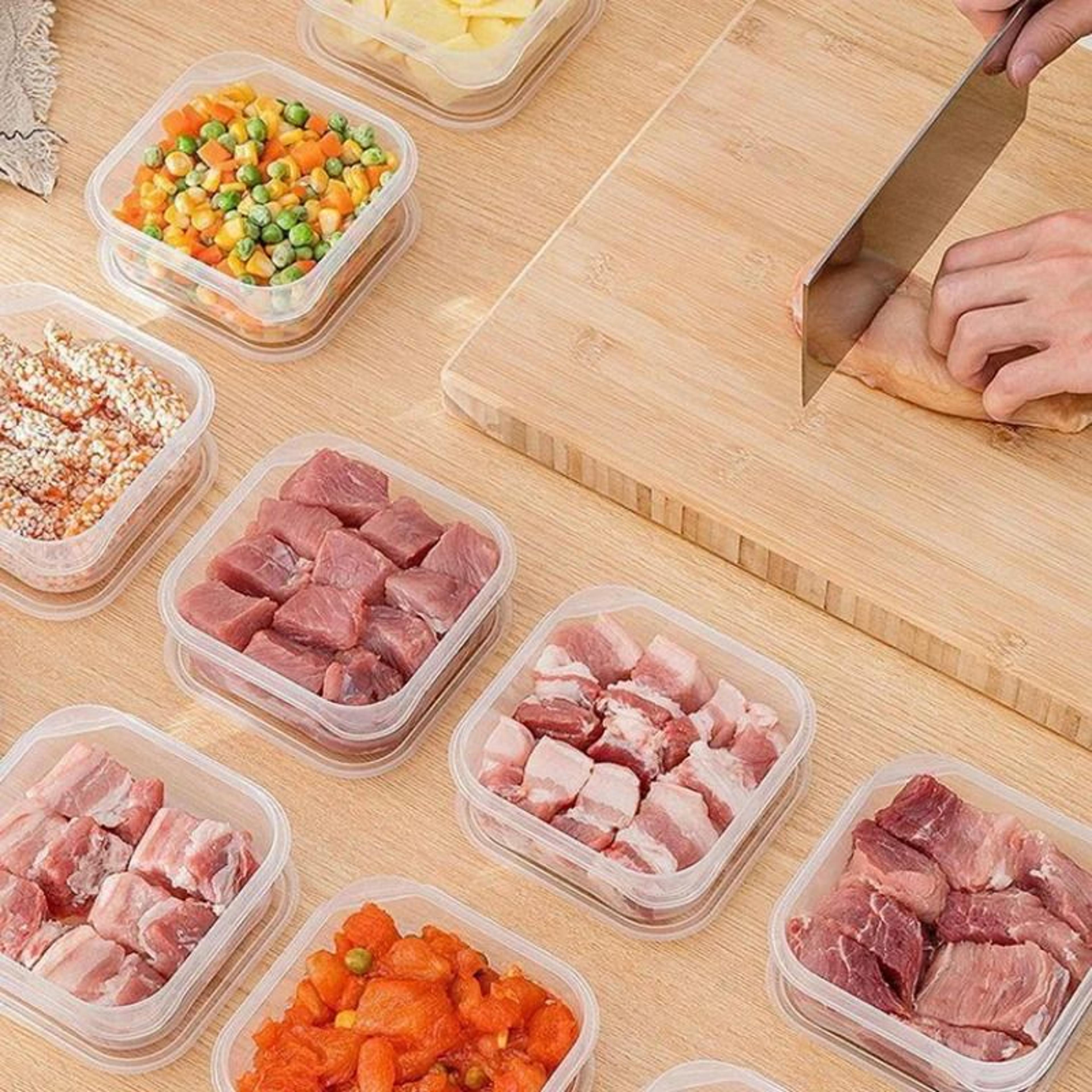 sealed freezer food storage boxes for meat and meal prep