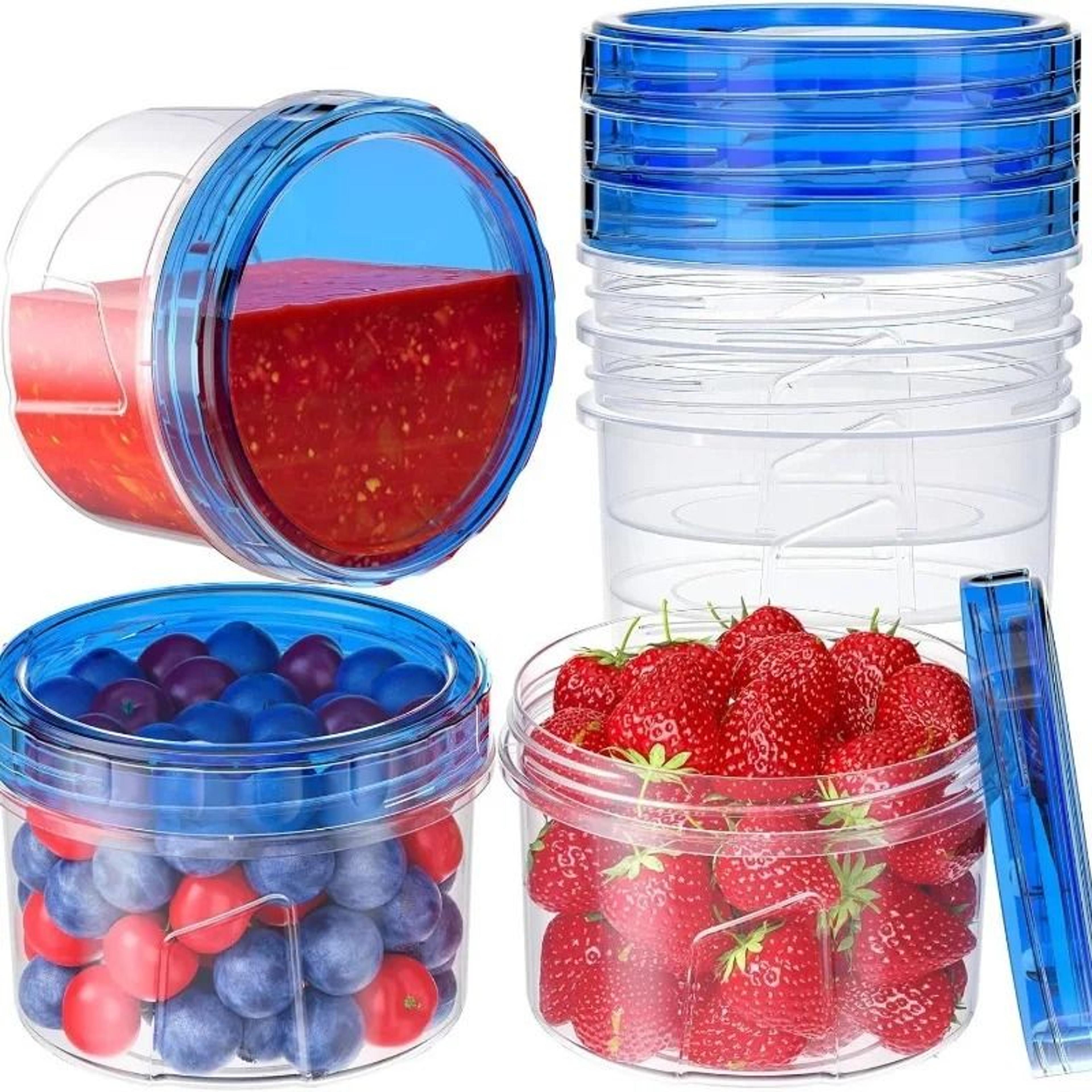 vacuum food storage box with twist top lid for freezer and travel