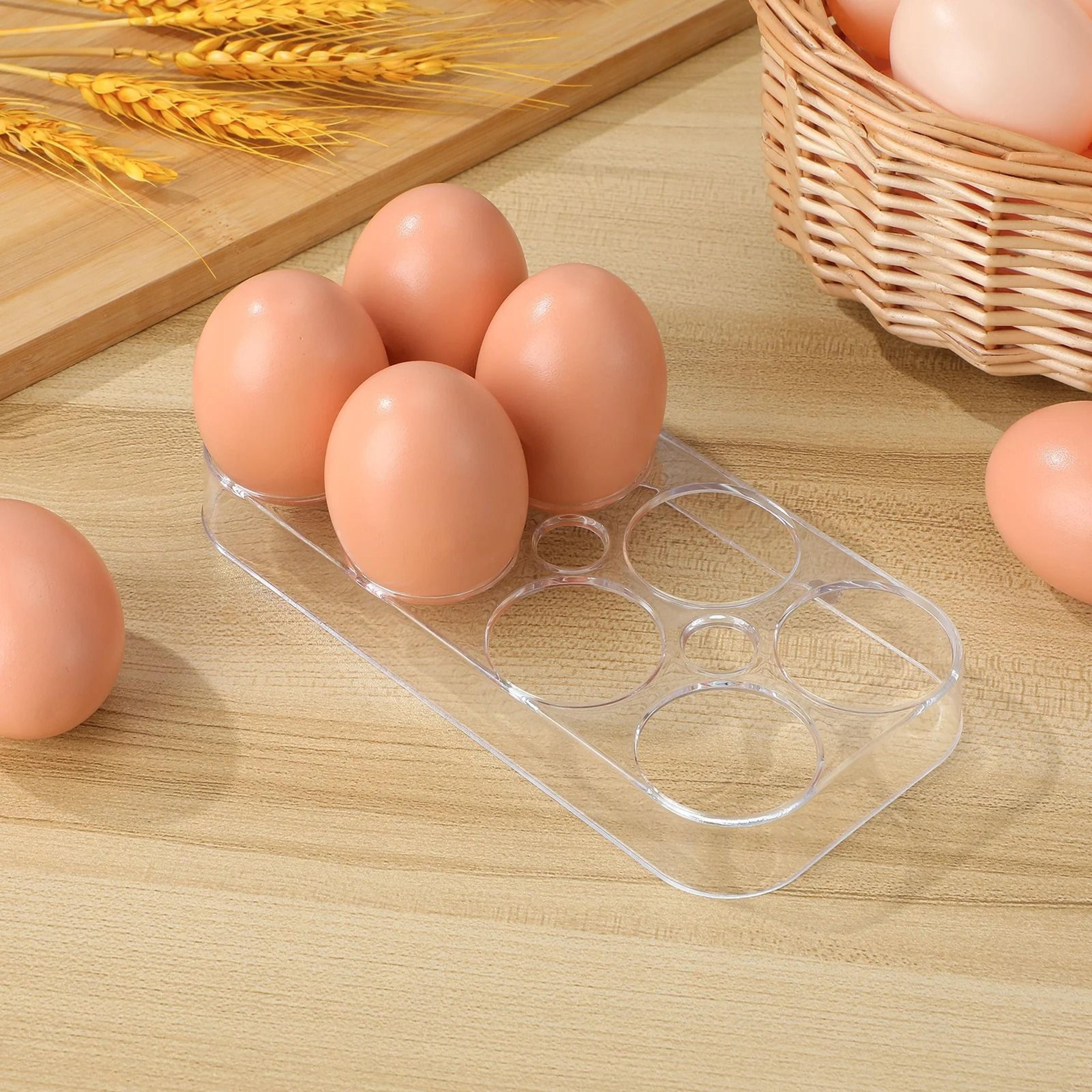6 or 8 grid refrigerator egg storage box for neat kitchen organization