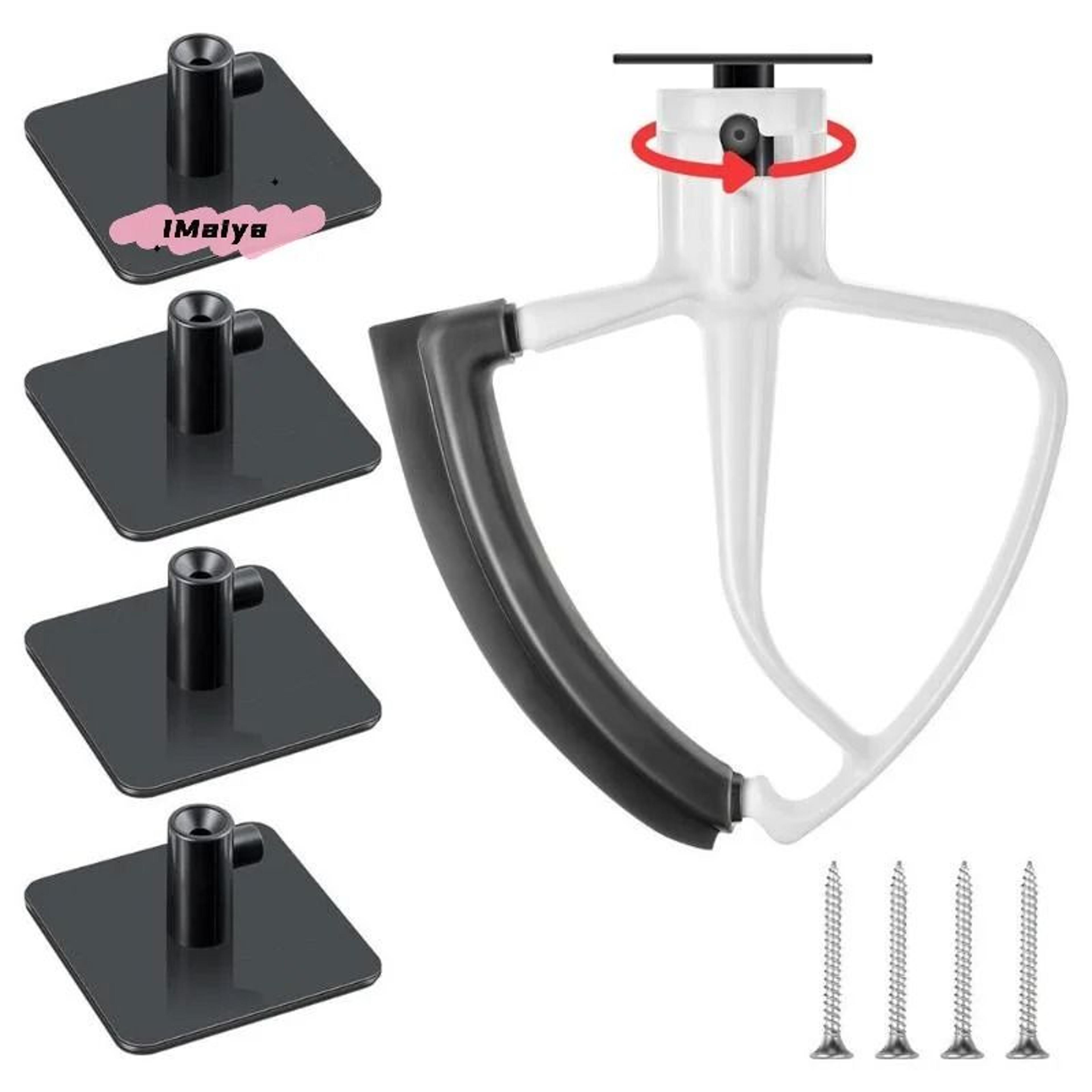 stand mixer attachment holder for hooks paddles and kitchen accessories