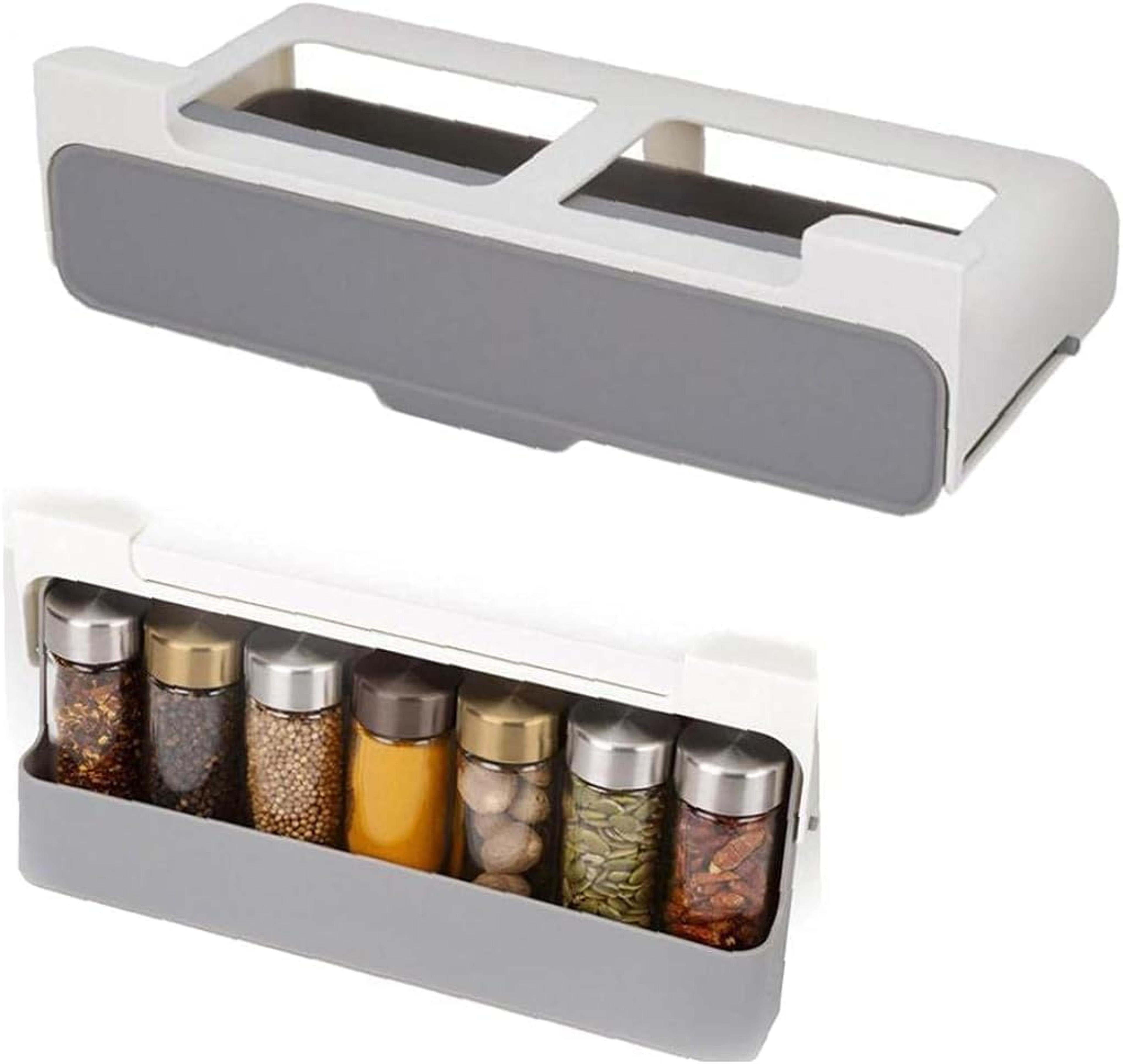 under shelf spice drawer organizer for kitchen pantry seasoning bottle storage