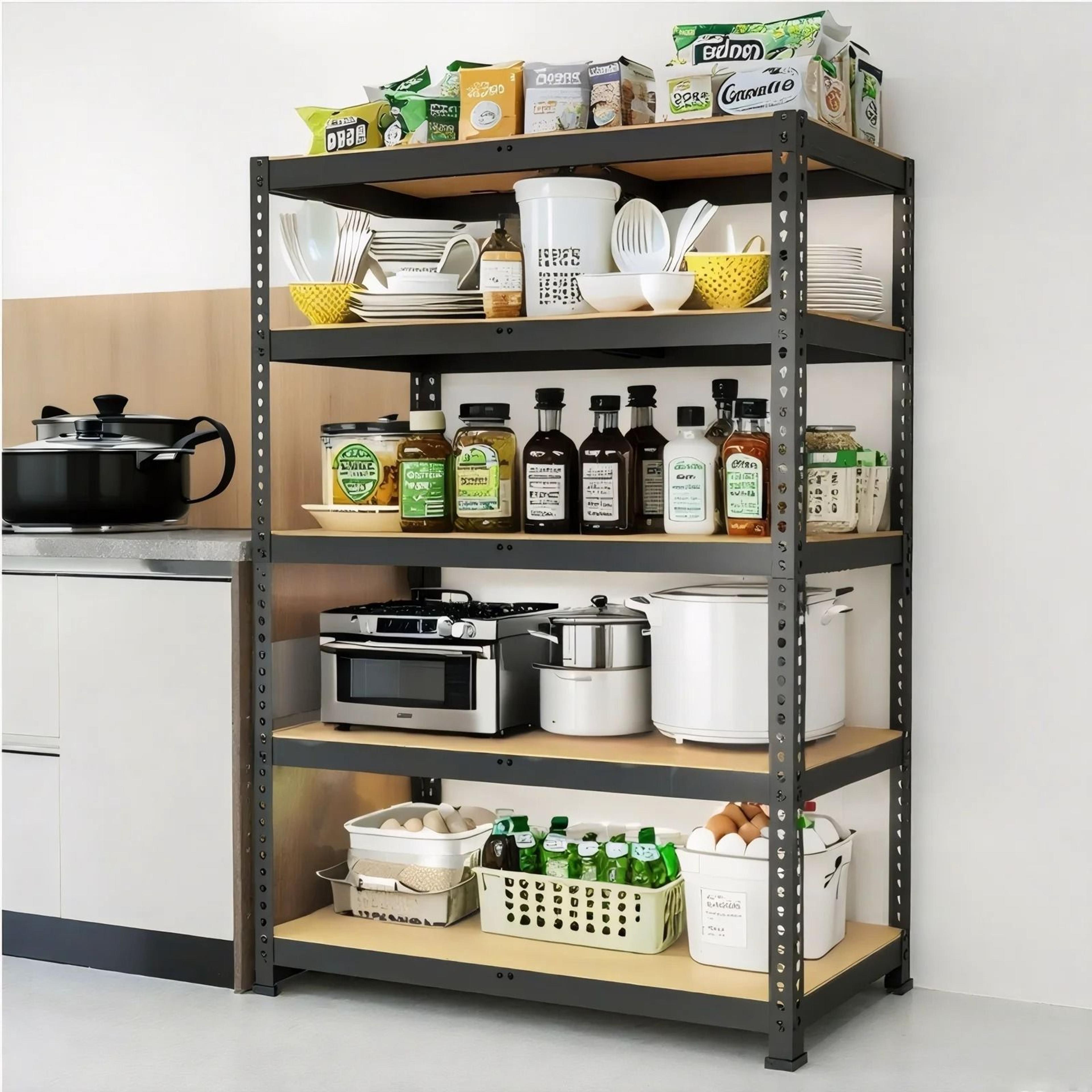 heavy duty garage shelving rack adjustable metal storage shelf for closet
